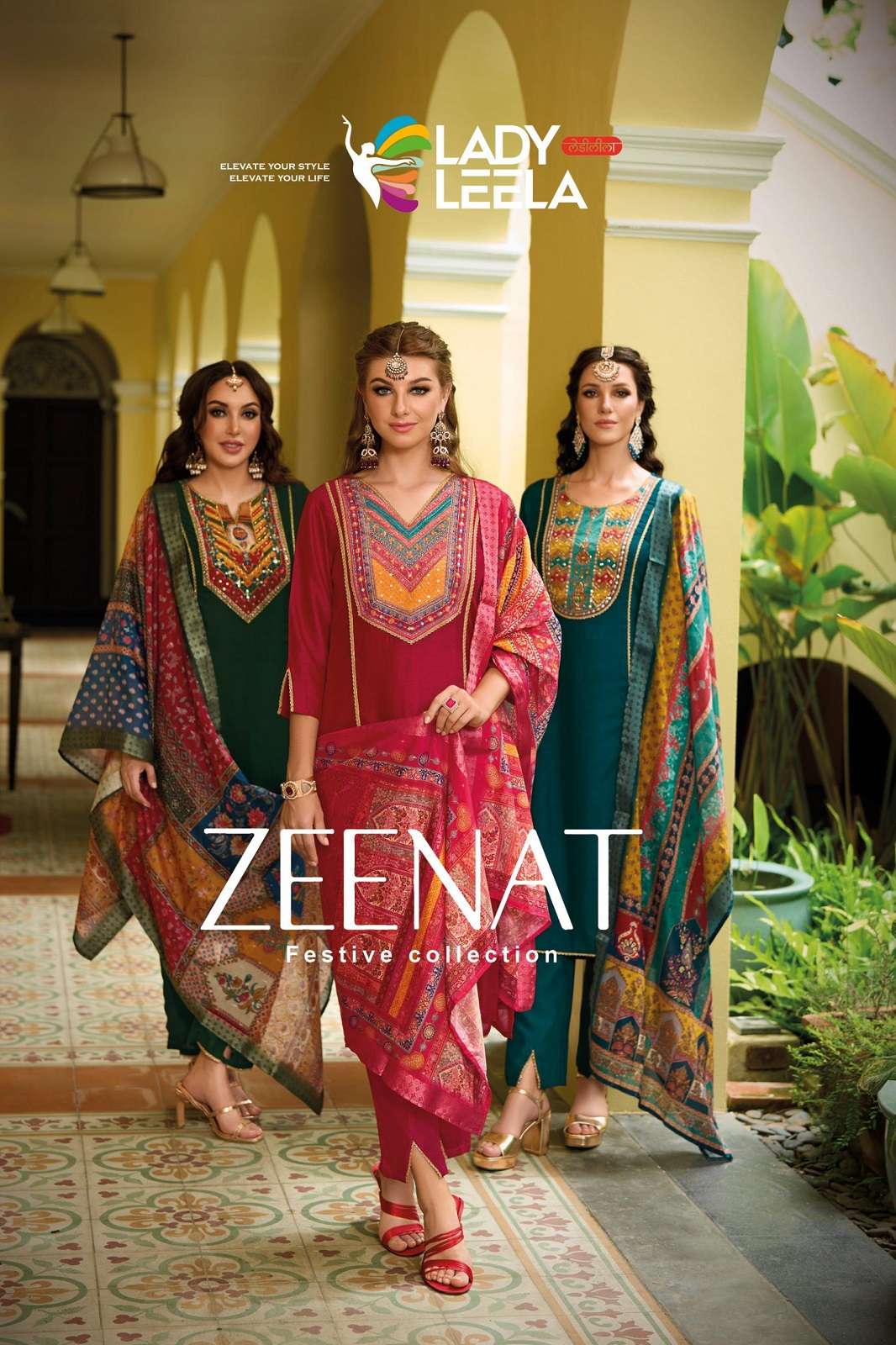 LADY LEELA ZEENAT HANDWORKED READY TO WEAR ANARKALI KURTIES