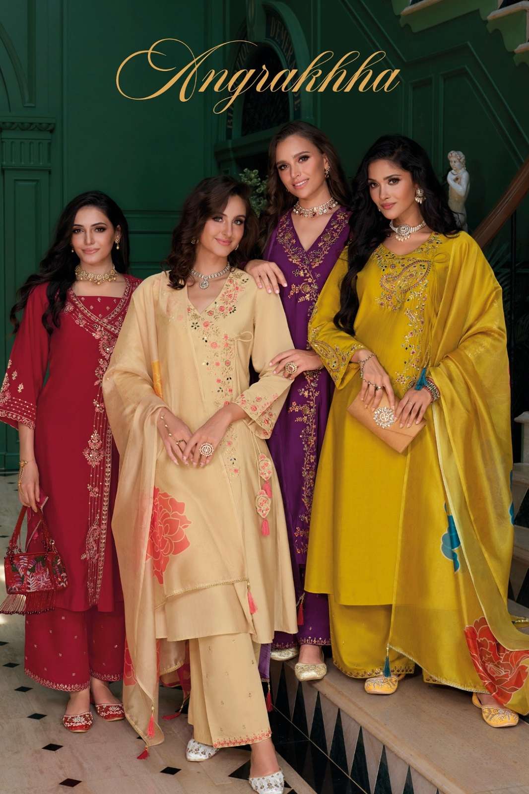 LILY & LALI ANGARKHA READY TO WEAR RAYON ANARKALI KURTIES
