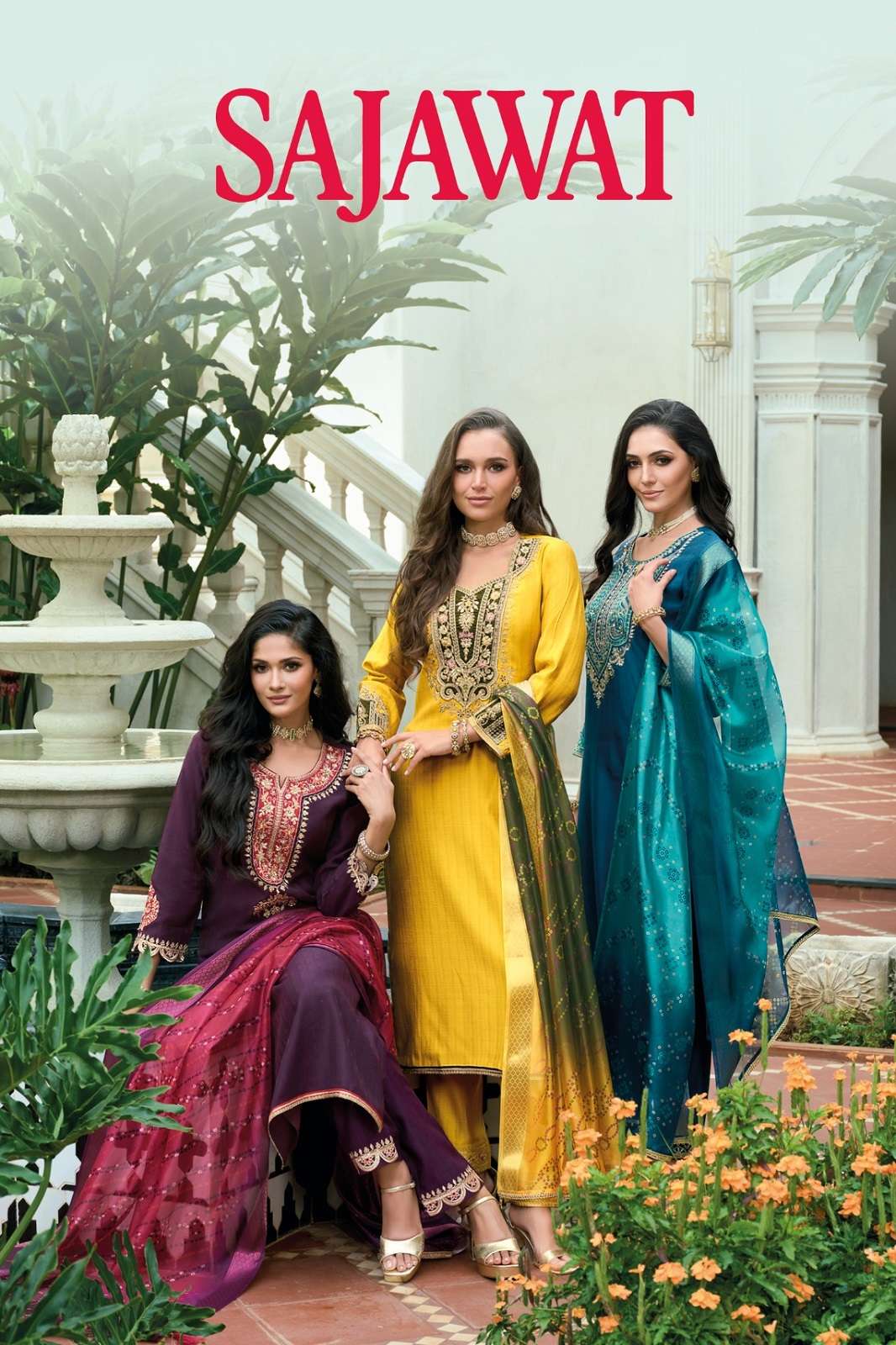 LILY & LALI SAJAWAT VISCOSE HANDWORKED KURTIES