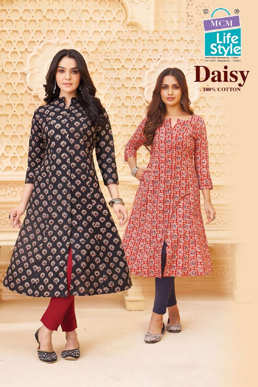 MCM DAISY VOL 1 COTTON PRINTED READY TO WEAR KURTIES