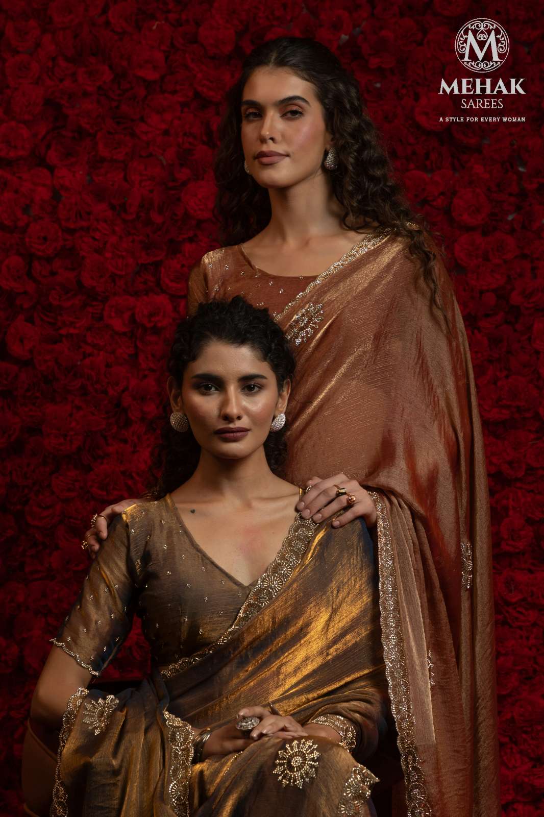 Mehek 1224A TO 1224E Satin Silk Designer Saree