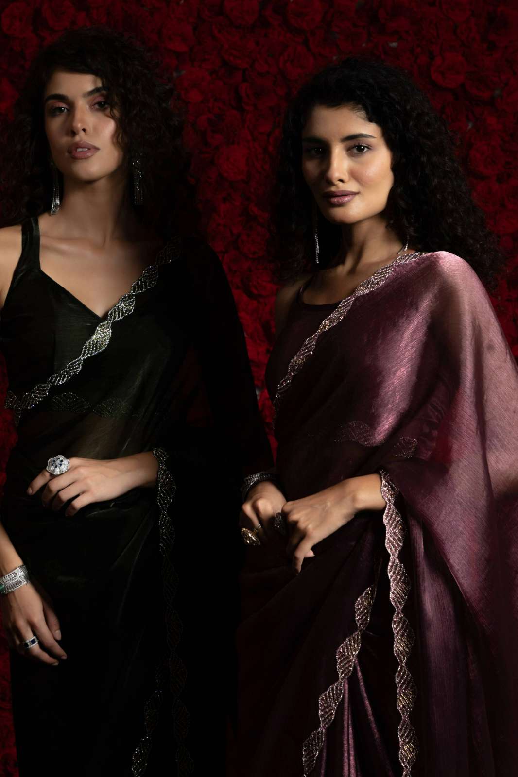 Mehek 1239A TO 1239F Tissue Chiffon Saree for Party