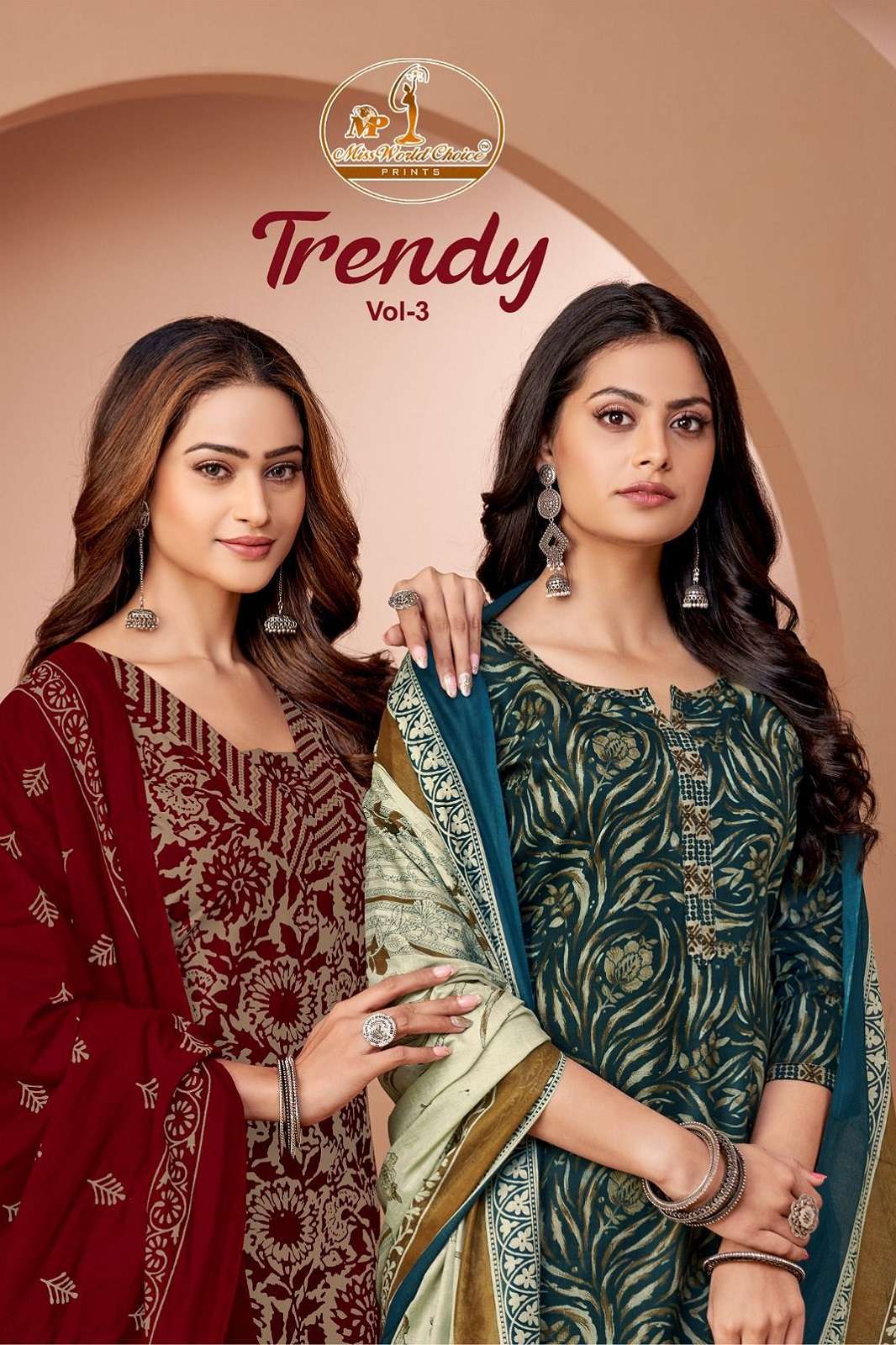 MISS WORLD TRENDY VOL 3 COTTON READY TO WEAR KURTIES