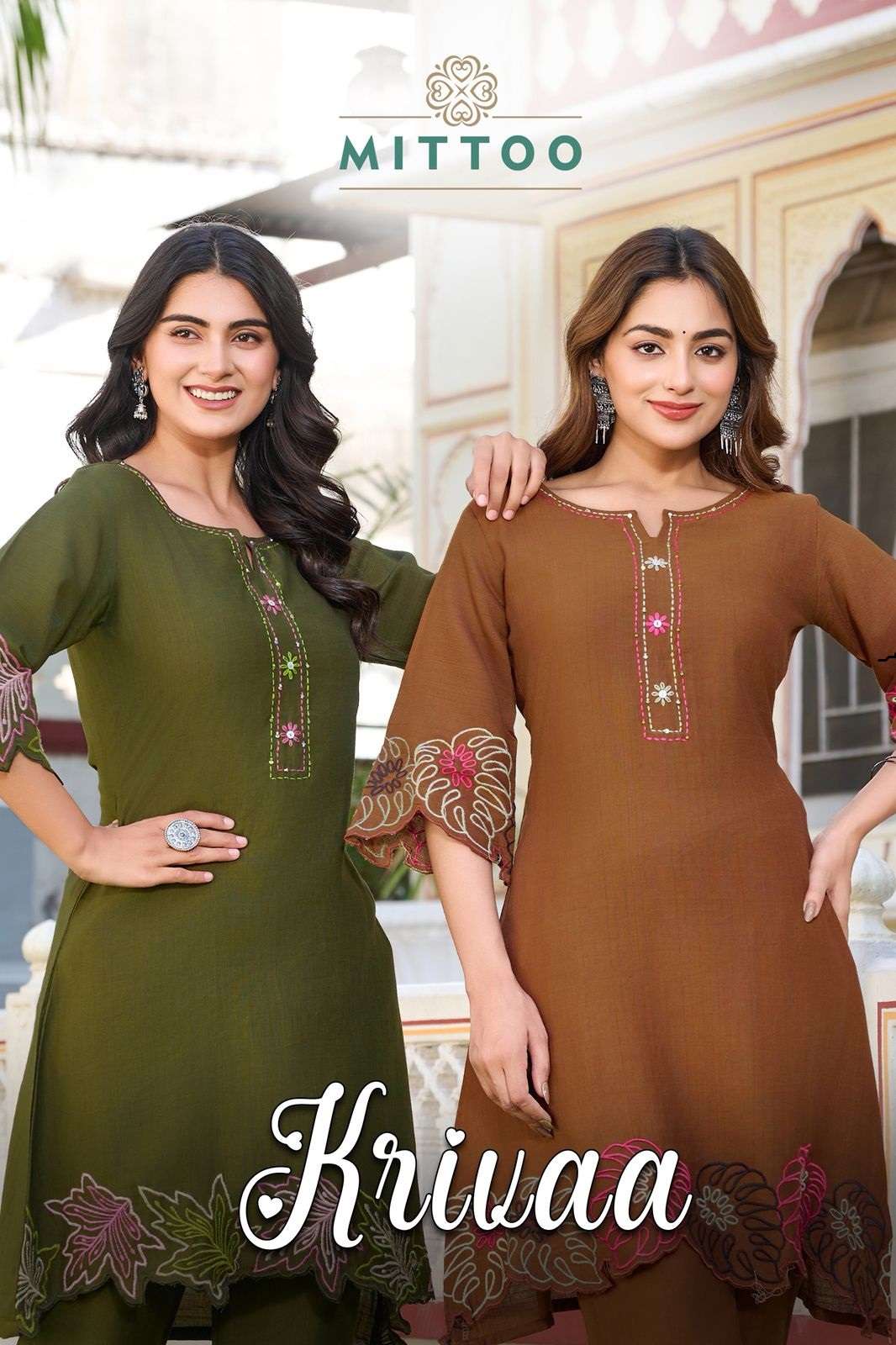 MITTOO KRIVAA VISCOSE READY TO WEAR CORD SETS