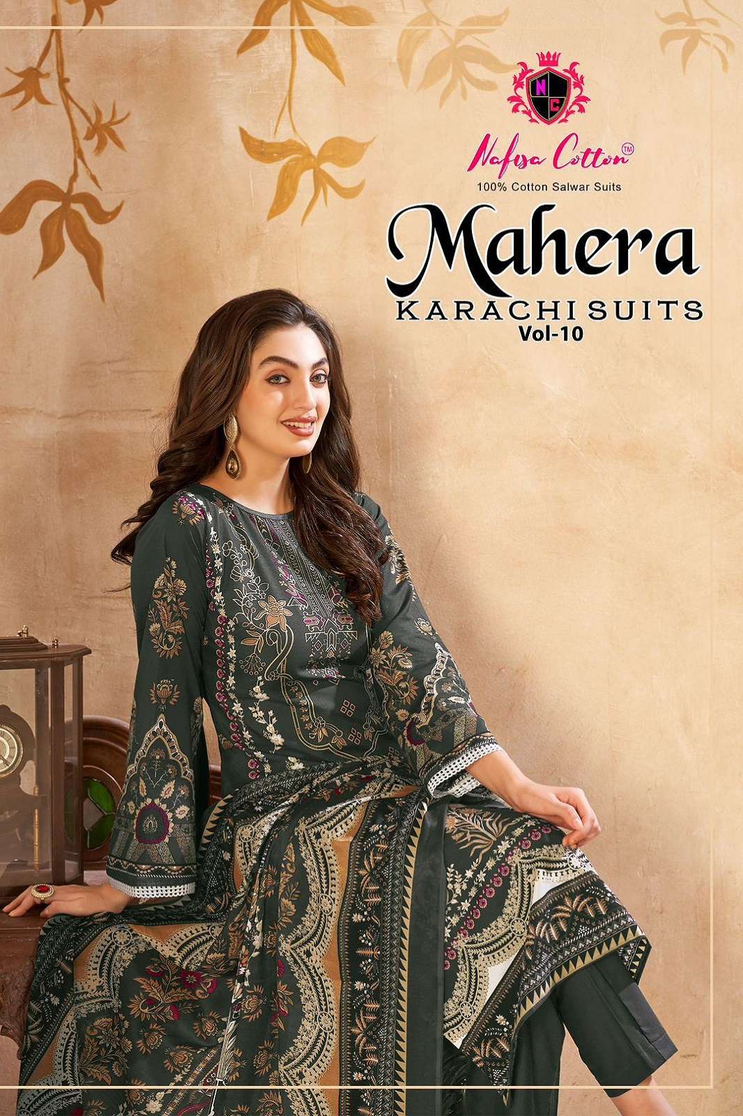 NAFISHA COTTON MAHERA VOL 10 DIGITALLY PRINTED DRESS MATERIALS