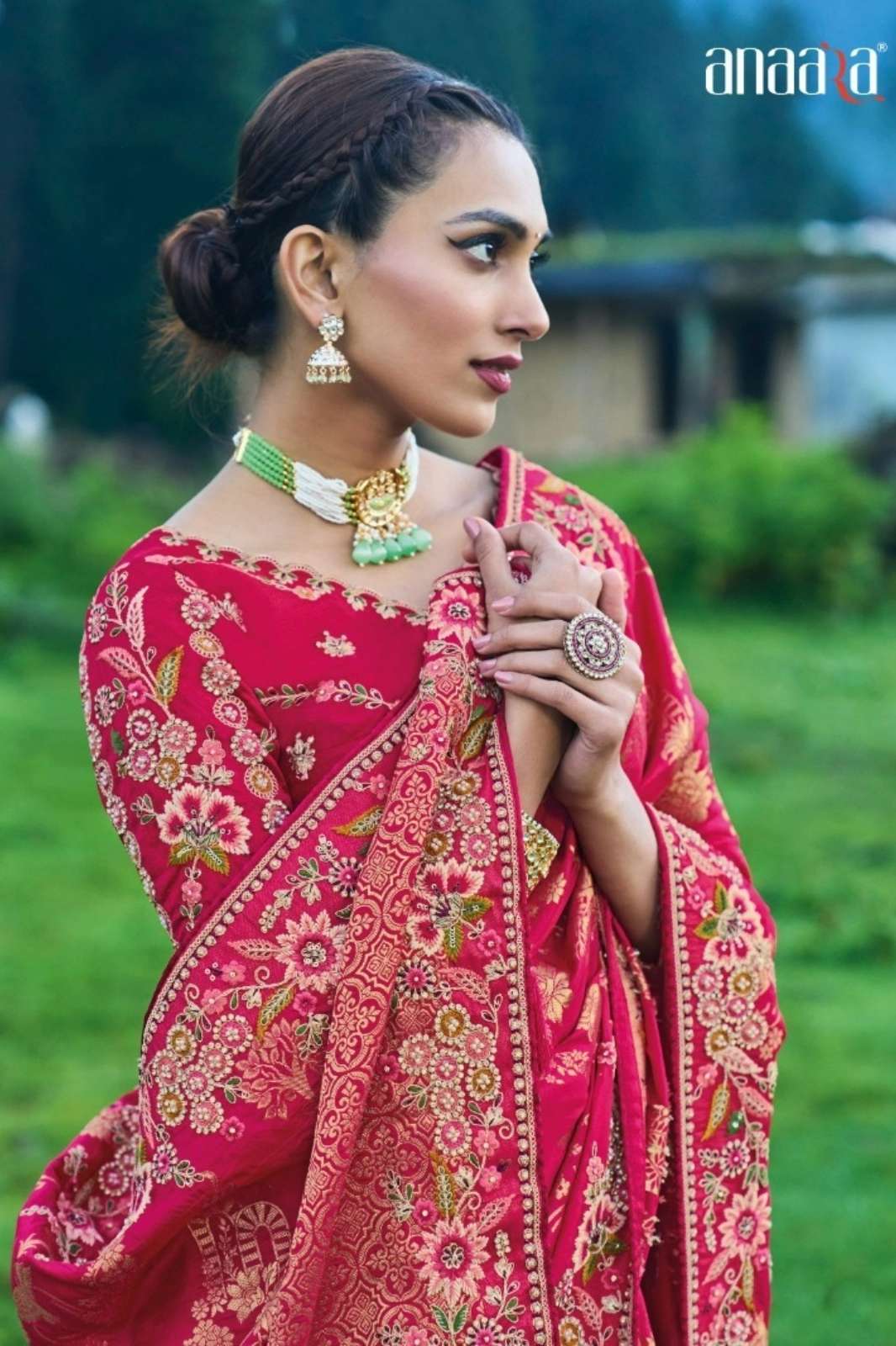 ON SALE TATHASTU 6600 DOLA SILK WEVING & HEAVY WORK SAREE 