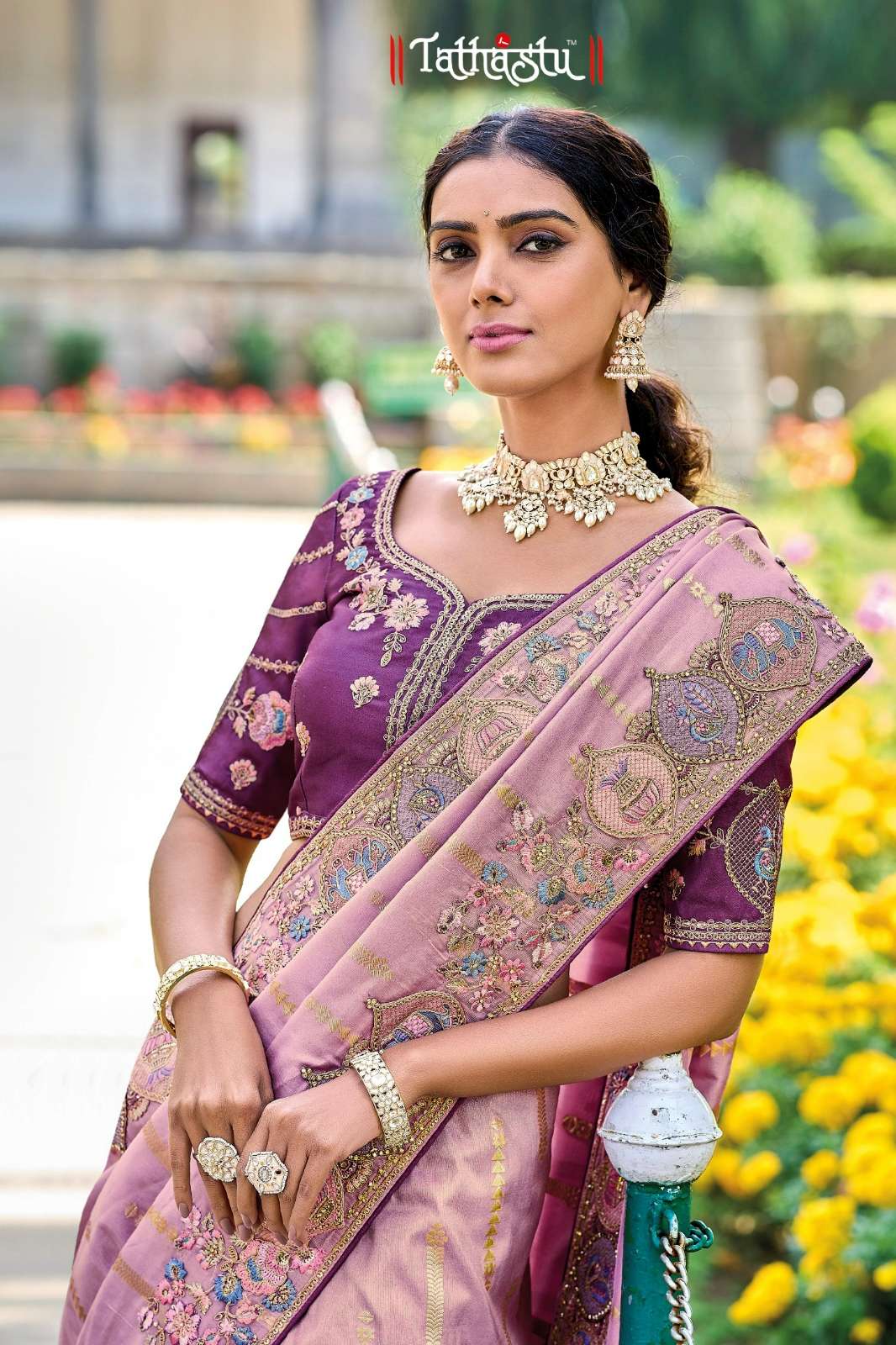 ON SALE Tathastu Anaara 6200 Series Silk with Heavy Embroidery Work Wedding Wear Saree 