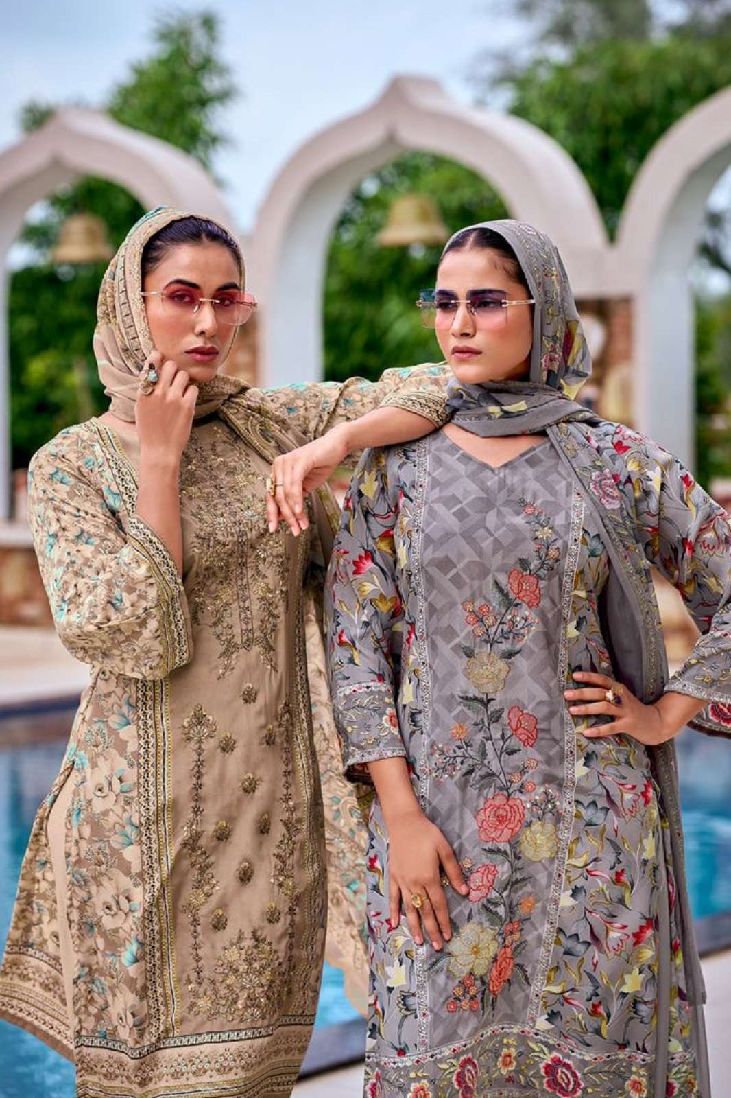 PAKIZA PRINTS SANAYA VOL 61 ROYAL EMBROIERED DRESS MATERIALS