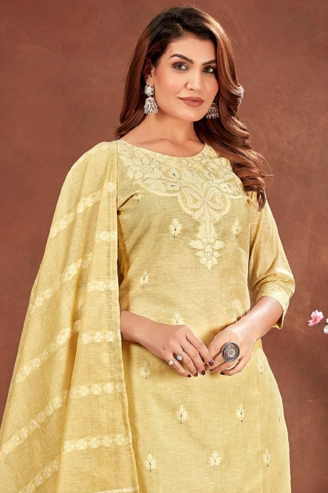 POONAM DESIGNER COTTON CANDY READY TO WEAR STRAIGHT KURTIES