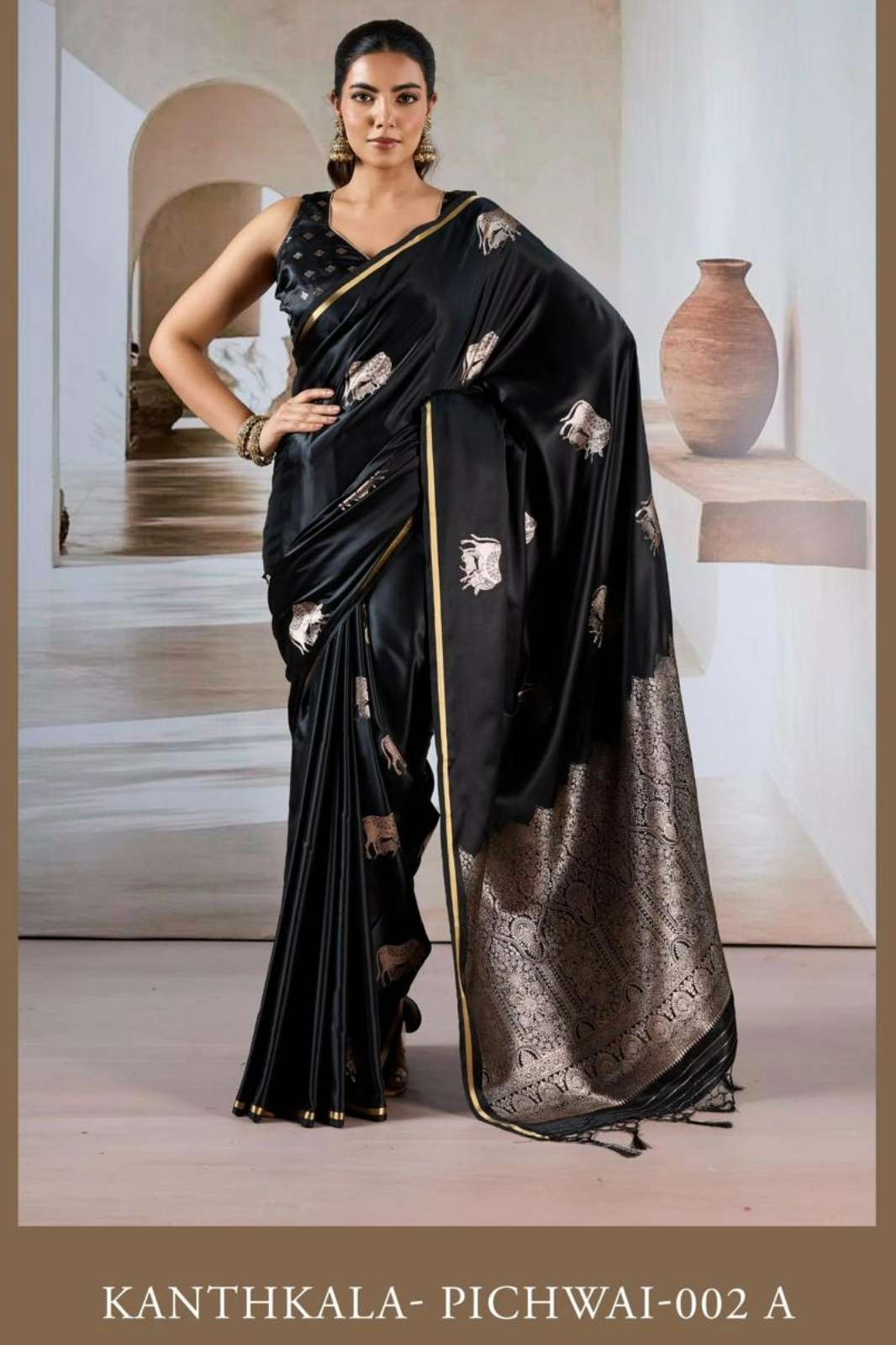 Rajpath Kanthkala Pichwai 002 Handloom Weaving Silk Saree