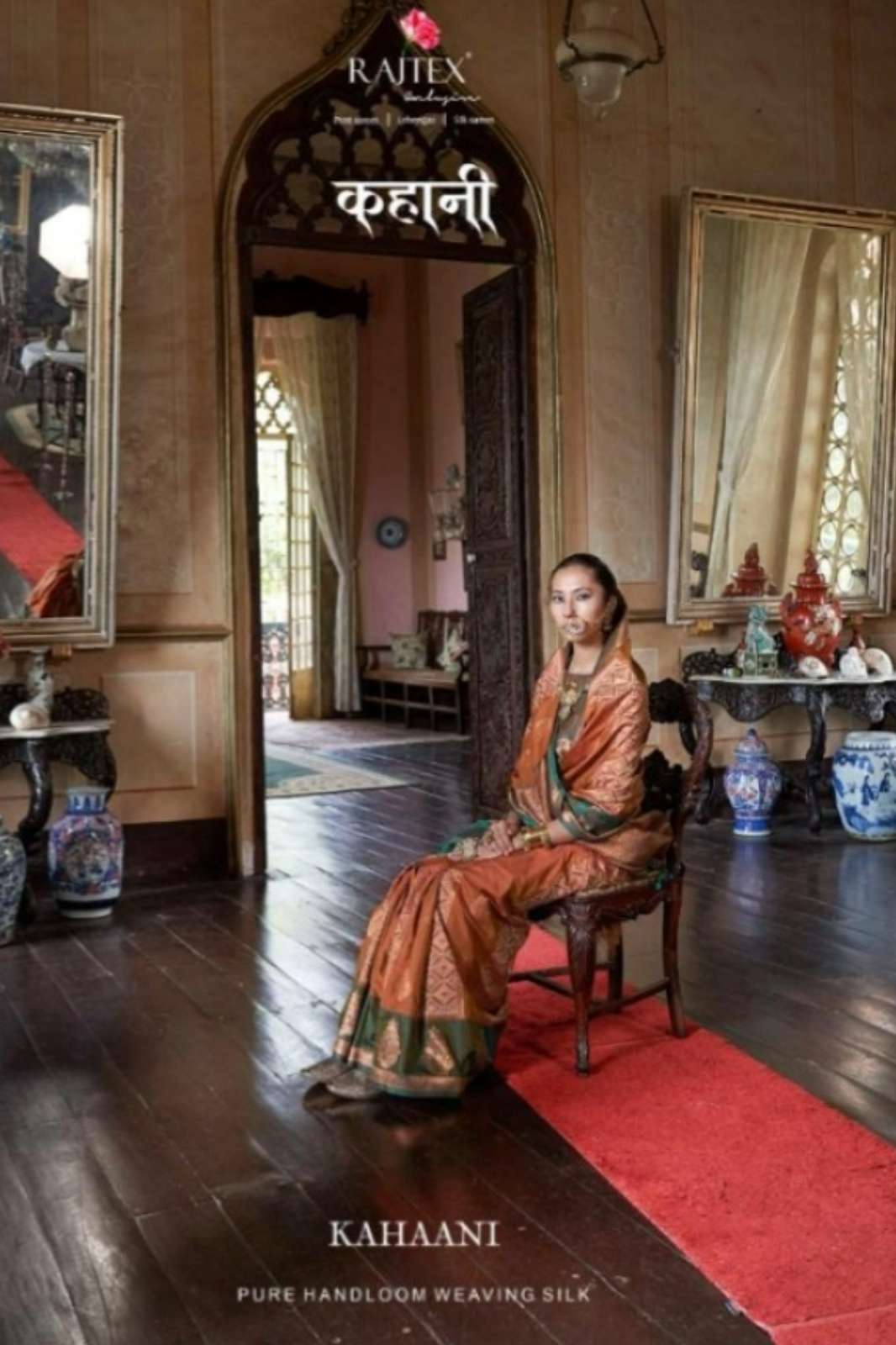 Rajtex Kahaani Pure Silk Handloom Weaving Saree