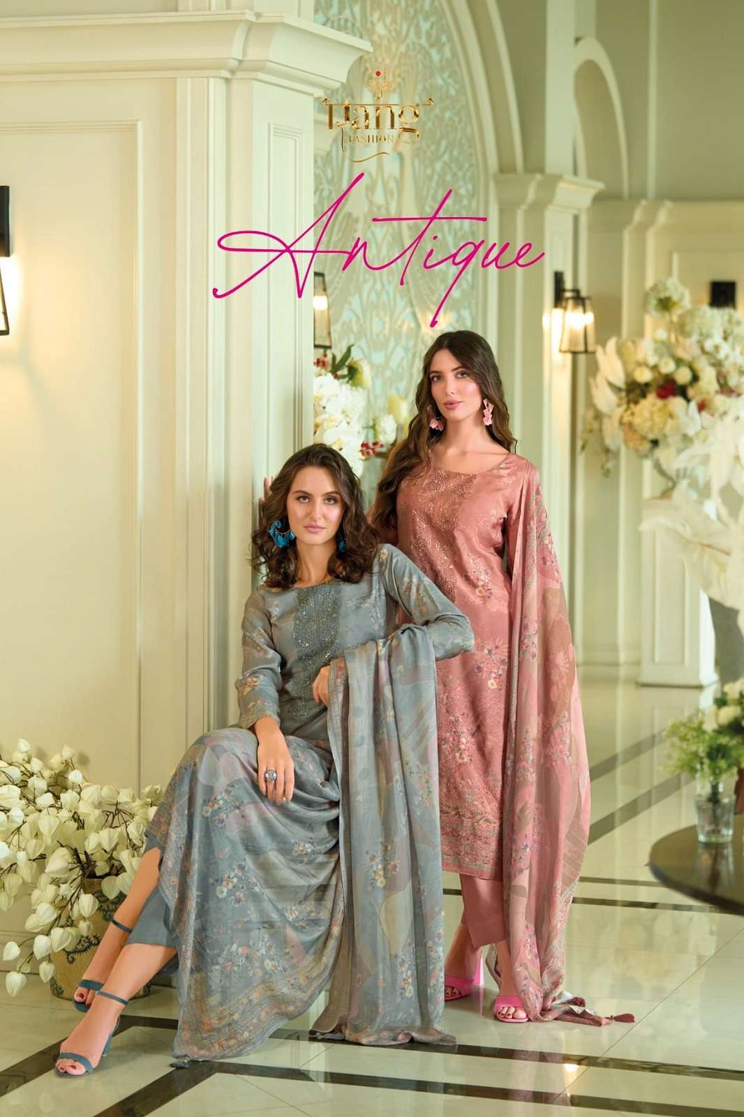 RANG FASHION ANTIQUE MUSLINE DIGITALLY PRINTED SUITS