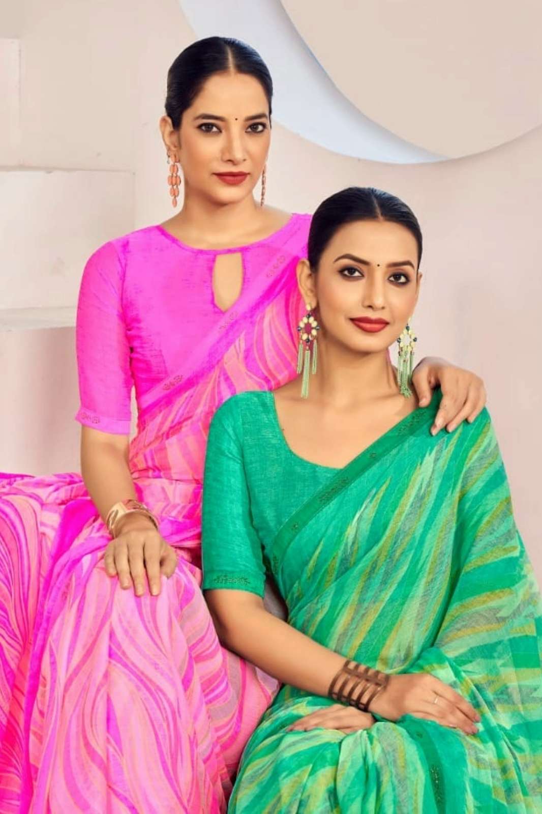 Ruchi Vanilla 12 Casual Wear Designer Chiffon Saree
