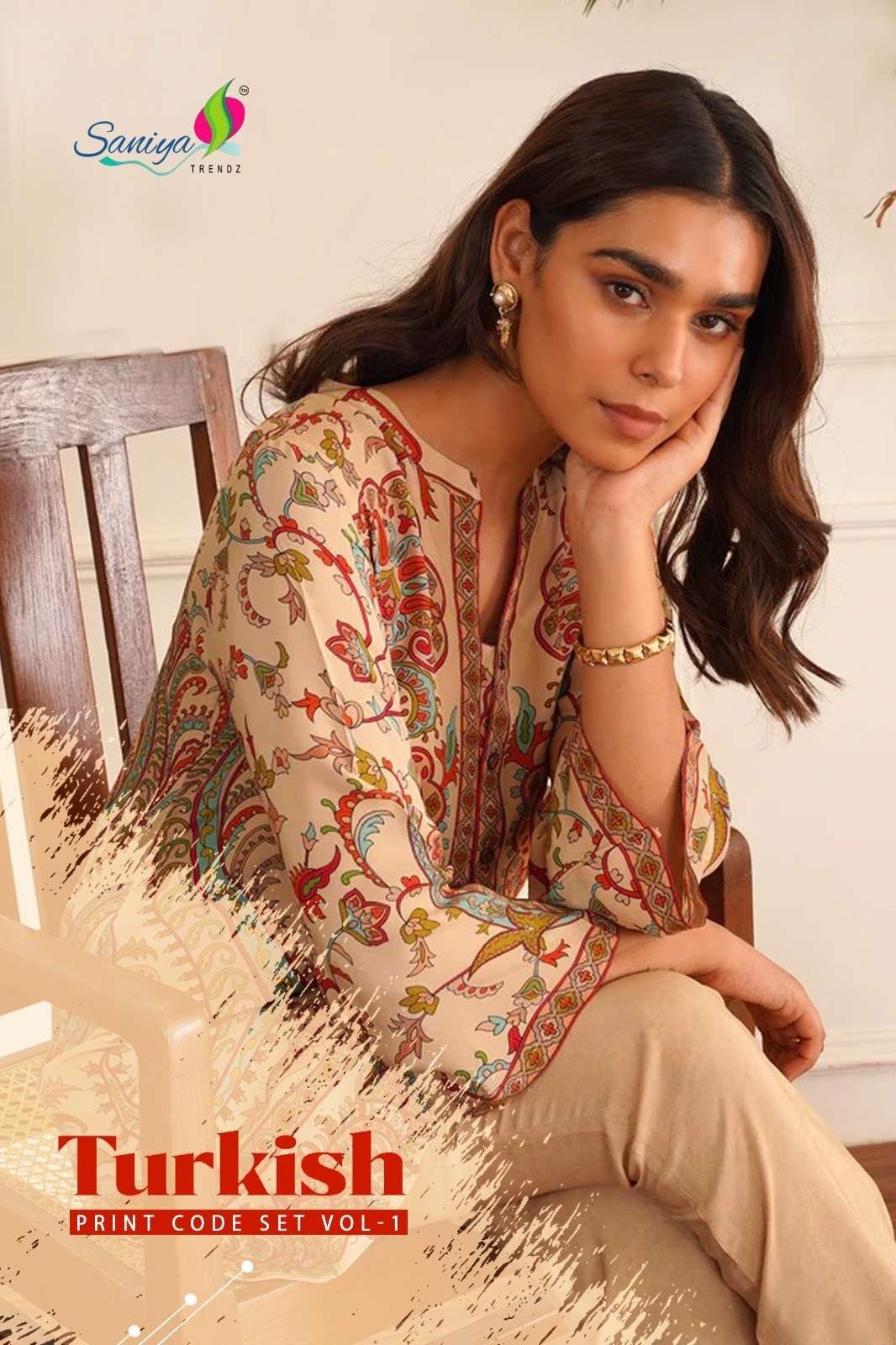 SANIYA TRENDZ TURKISH PRINTED CORD SETS 