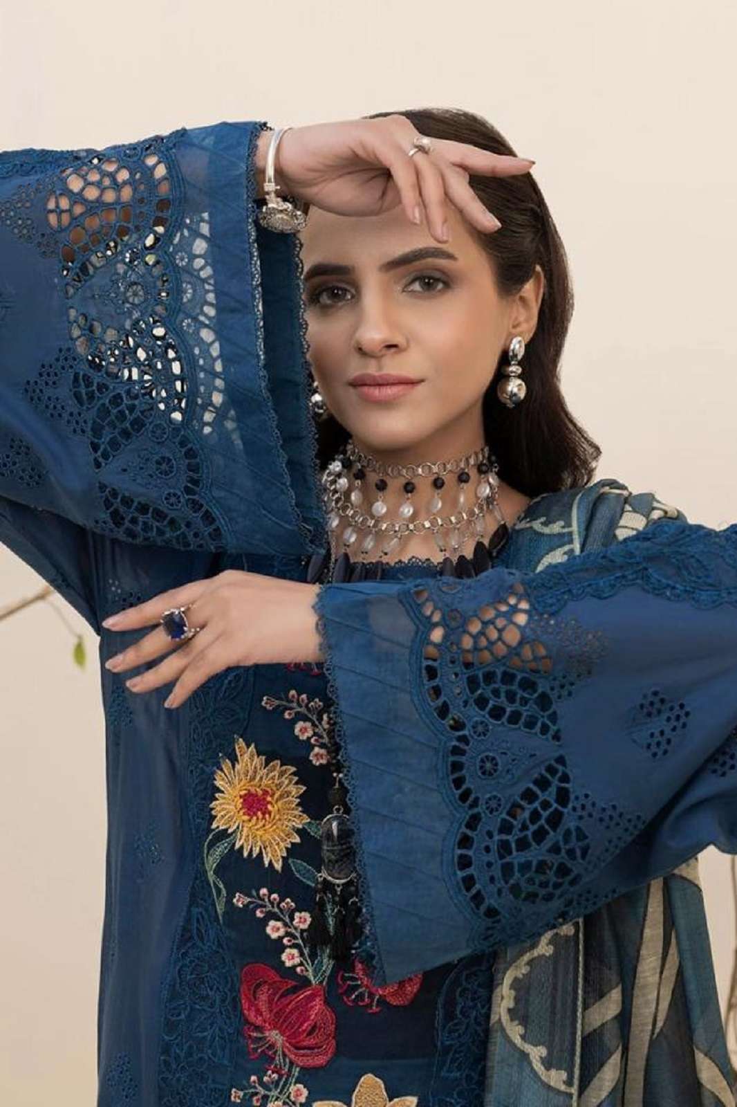 SANIYA TRNEDZ 25003 COTTON EMBROIERED DRESS MATERIALS