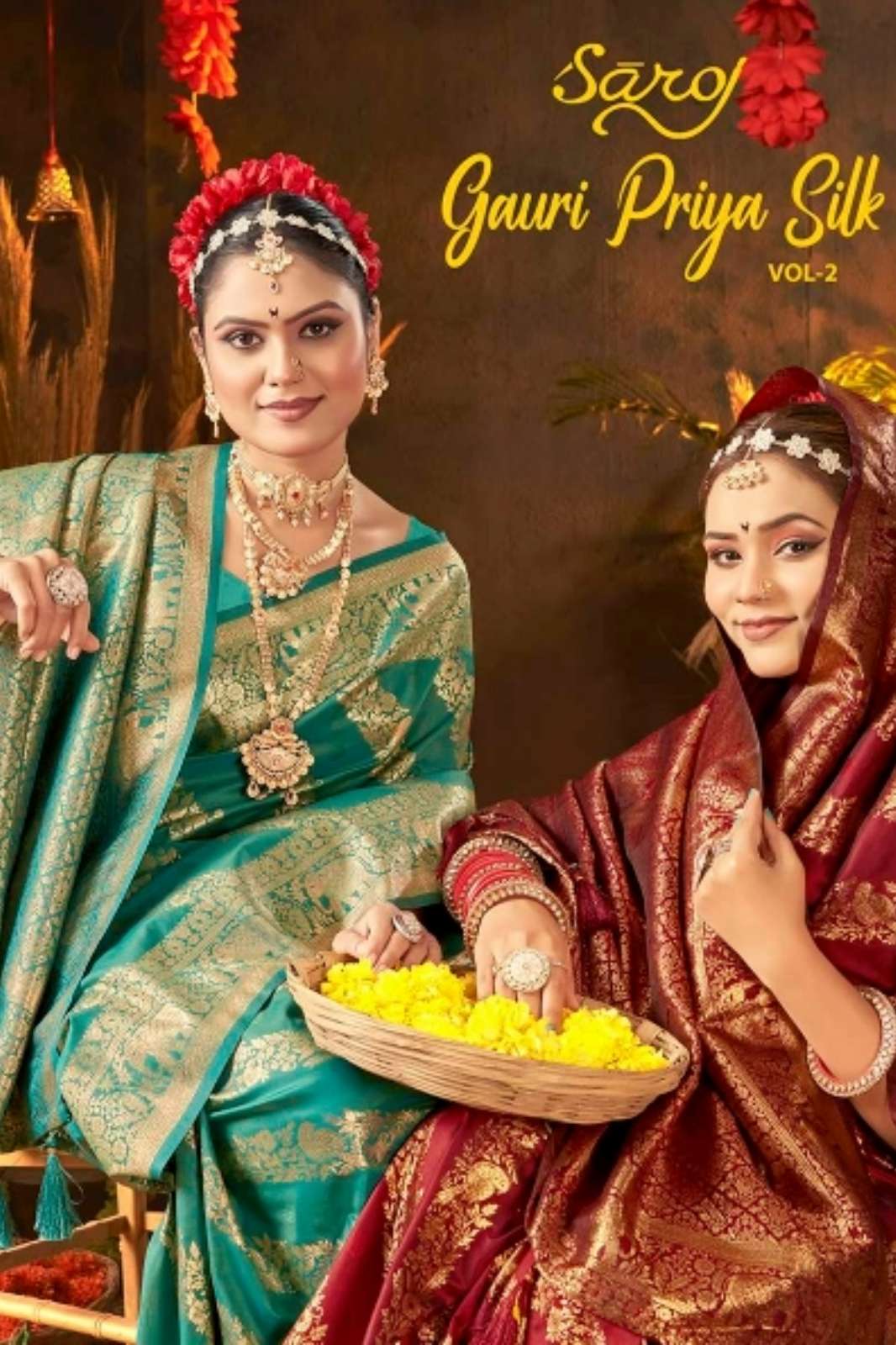 Saroj Gauri Priya Silk 2 Pure Silk Rich Pallu Designer Saree