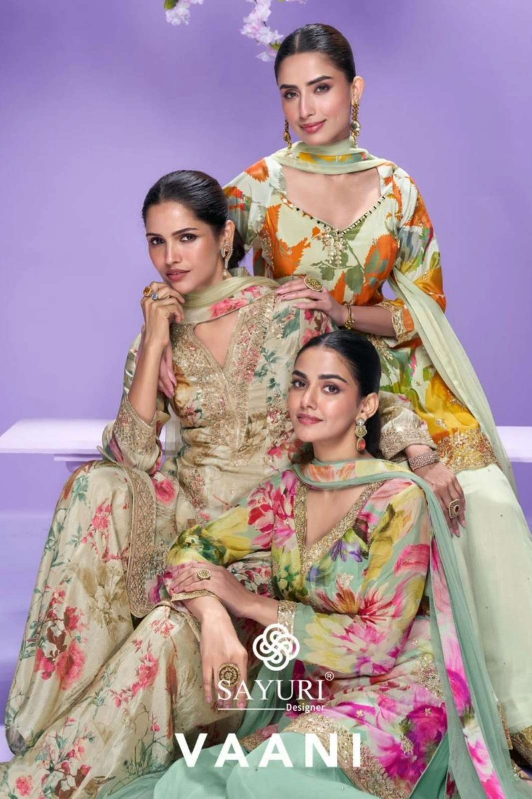 SAYURI VAANI READY TO WEAR PREMIUM REAL CHINON SILK SUIT