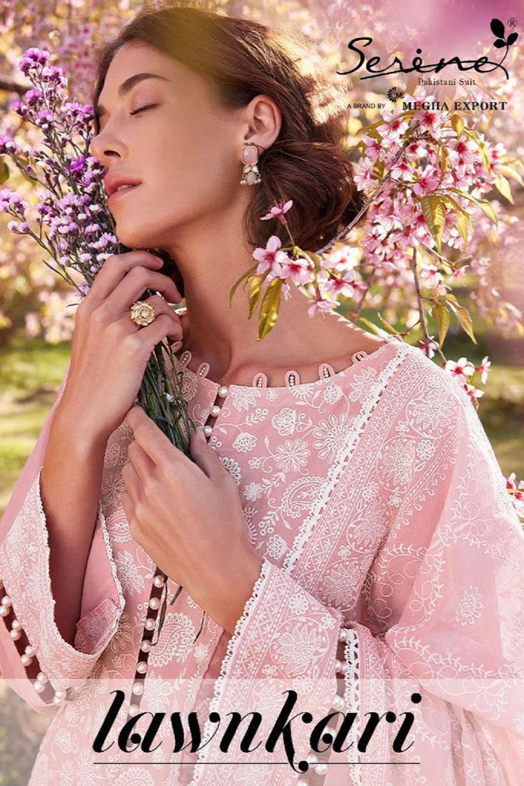 SERINE LAWNKARI 56001 TO 56005 COTTON EMBROIERED SUITS