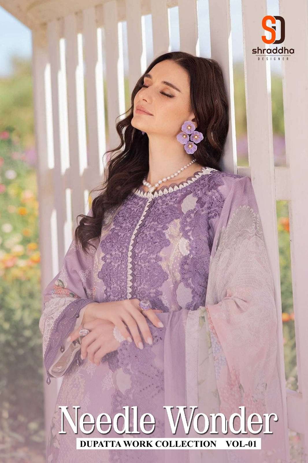 SHRADDHA DESIGNER NEEDLE WONDER VOL 1 EMBROIDERED SUITS