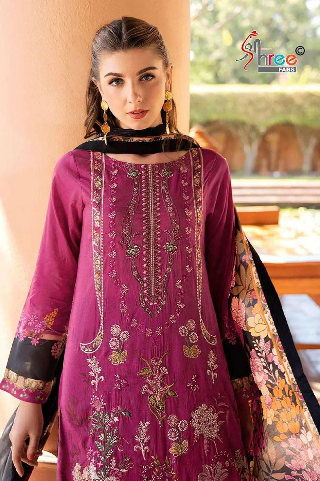 SHREE FAB CHEVRON PREMIUM VOL 11 COTTON EMBROIDERY WORKED SUITS