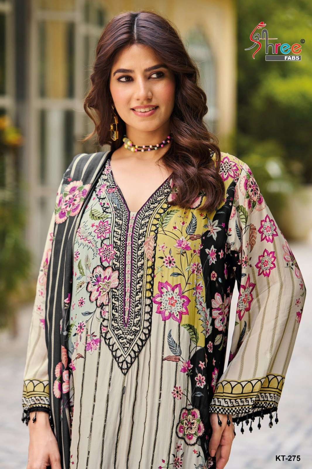 SHREE FAB KT 275 VISCOSE HAND WORKED SUITS