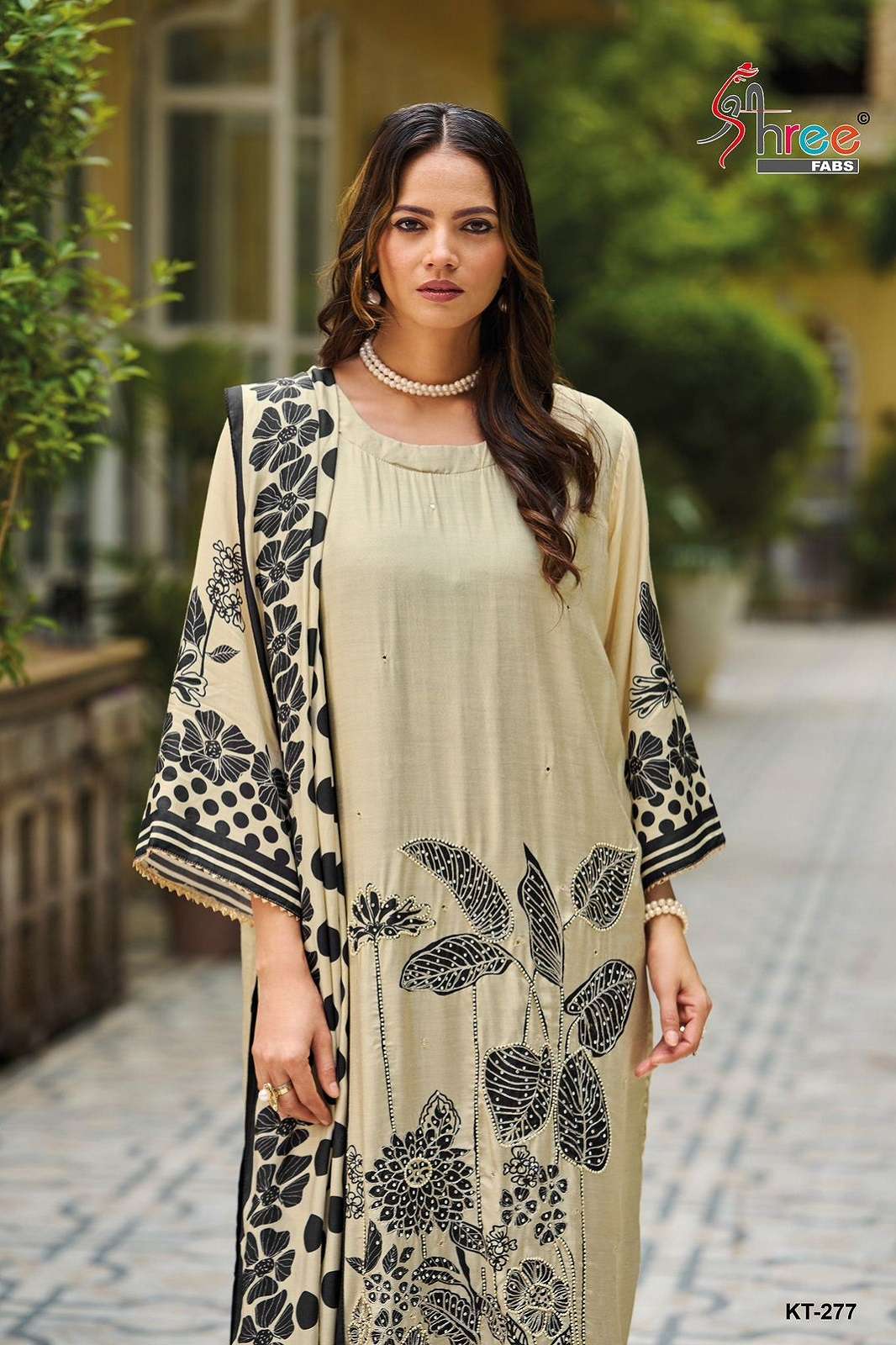 SHREE FAB KT 277 A VISCOSE HAND WORKED SUITS