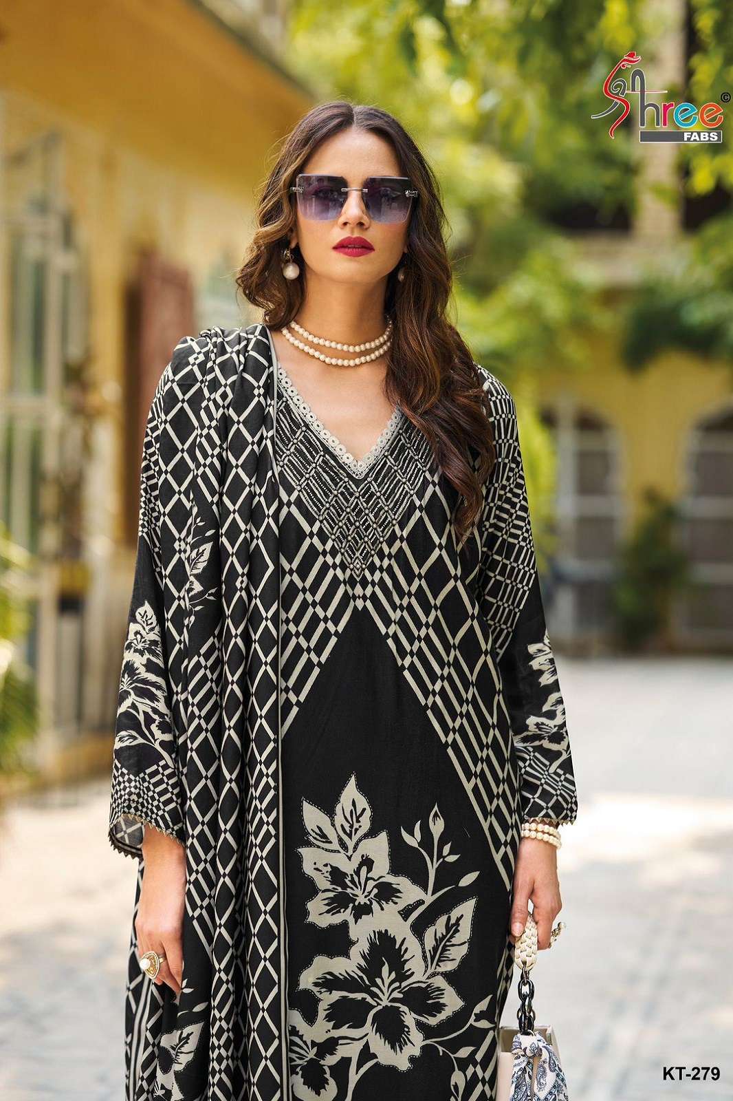 SHREE FAB KT VISCOSE MUSLINE HANDWORKED DRESS MATERIALS