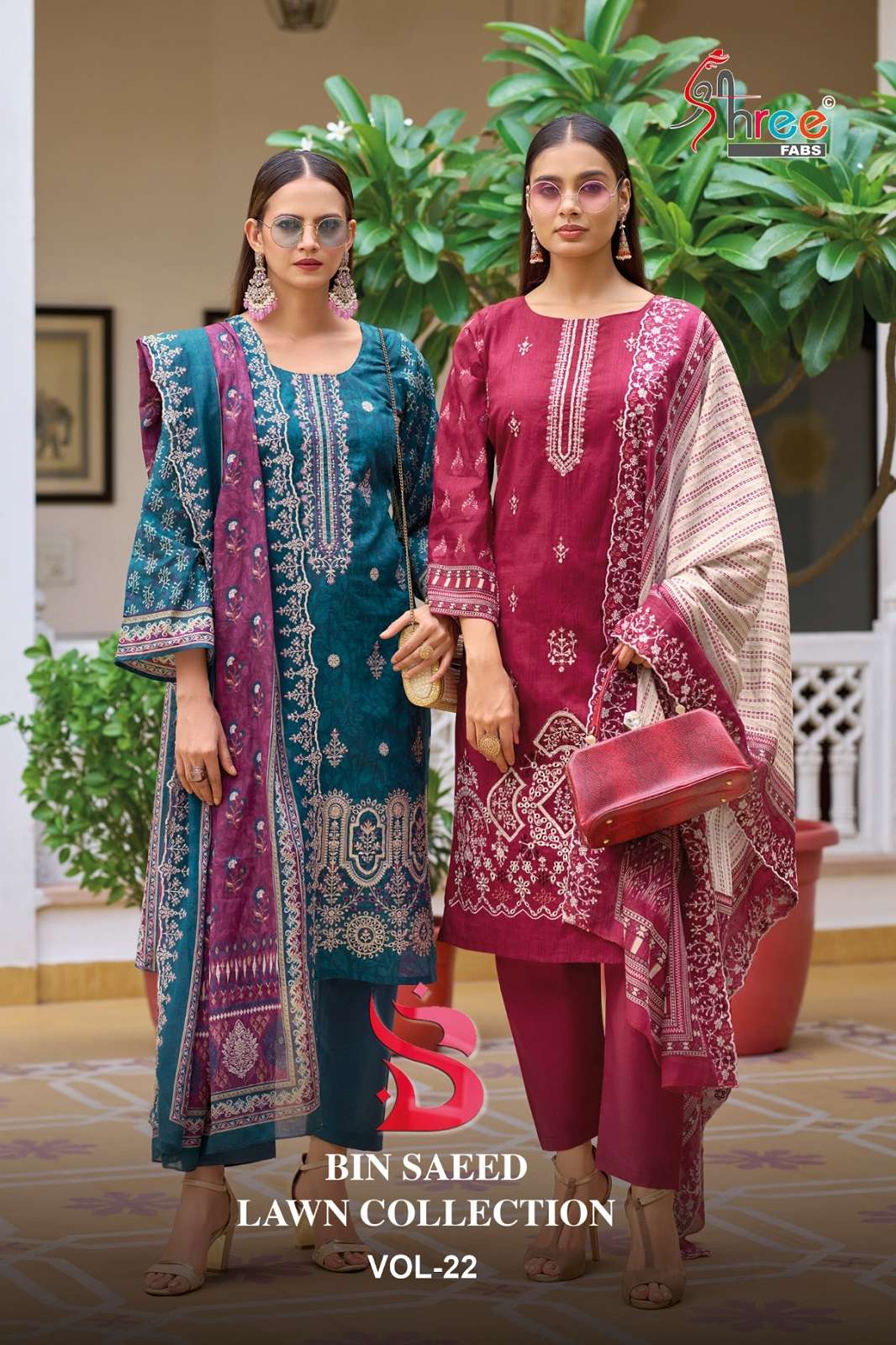 SHREE FAB LAWN VOL 22 PURE COTTON PRINTED DRESS MATERIALS