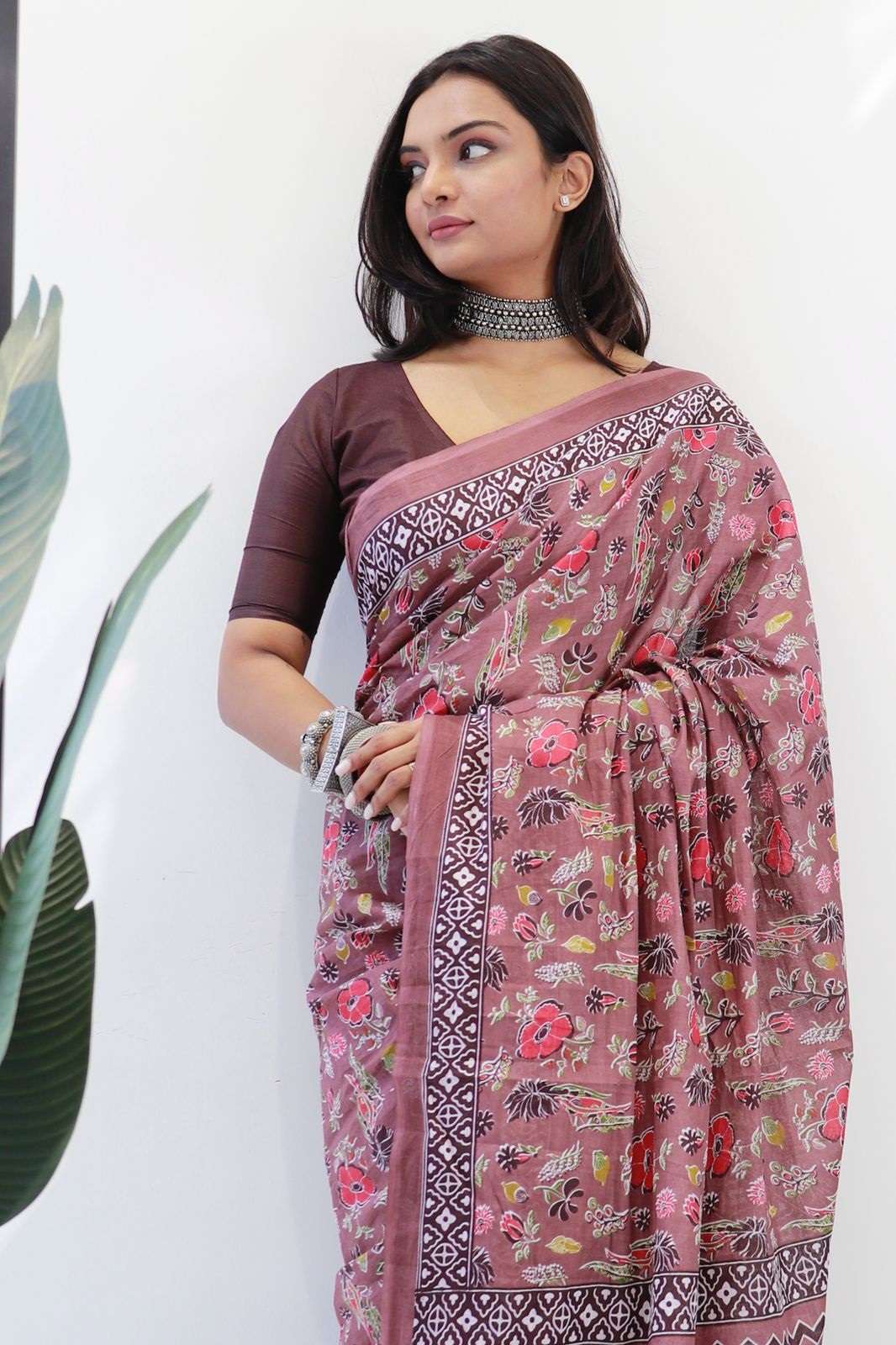 SHRI BALAJI 120 KARISHMA BAGRU HAND BLOCK PRINTED SAREE