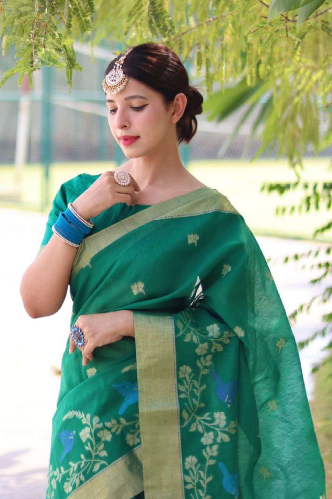 SHRI BALAJI 3462 LINEN SILK TRADITIONAL SAREES