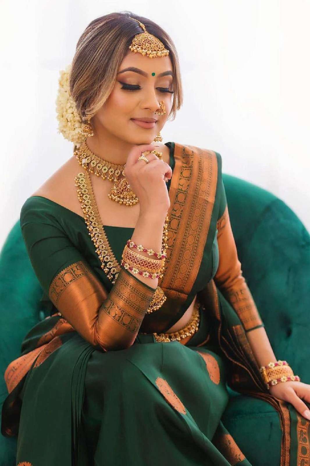 SHRI BALAJI 4003 SOFT LICHI SILK RICH PALLU SAREES