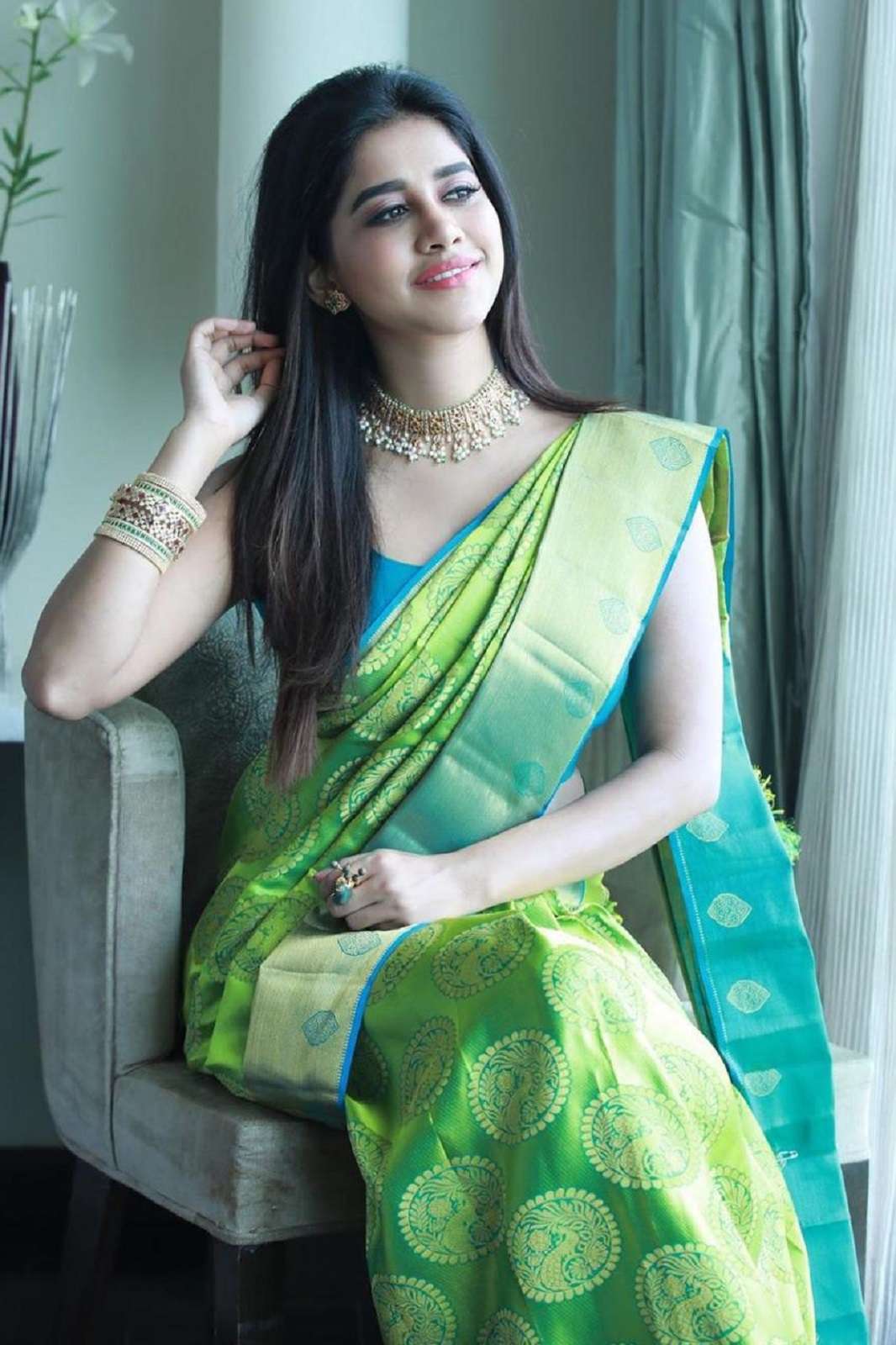 SHRI BALAJI 4069 SOFT LICHI SILK RICH PALLU SAREES