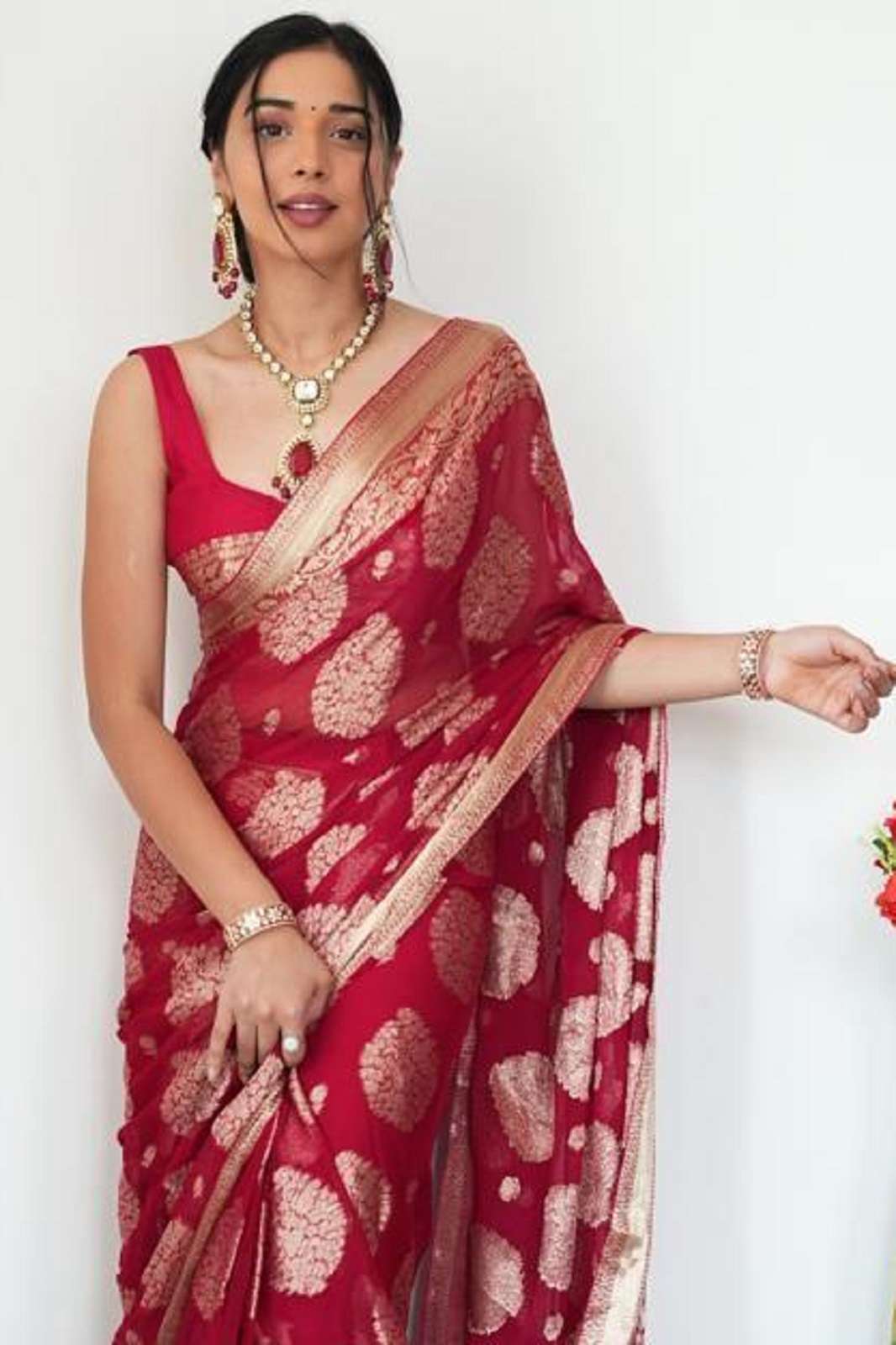 SHRI BALAJI 5039 LINEN SOFT COTTON RICH WEAVING SAREE