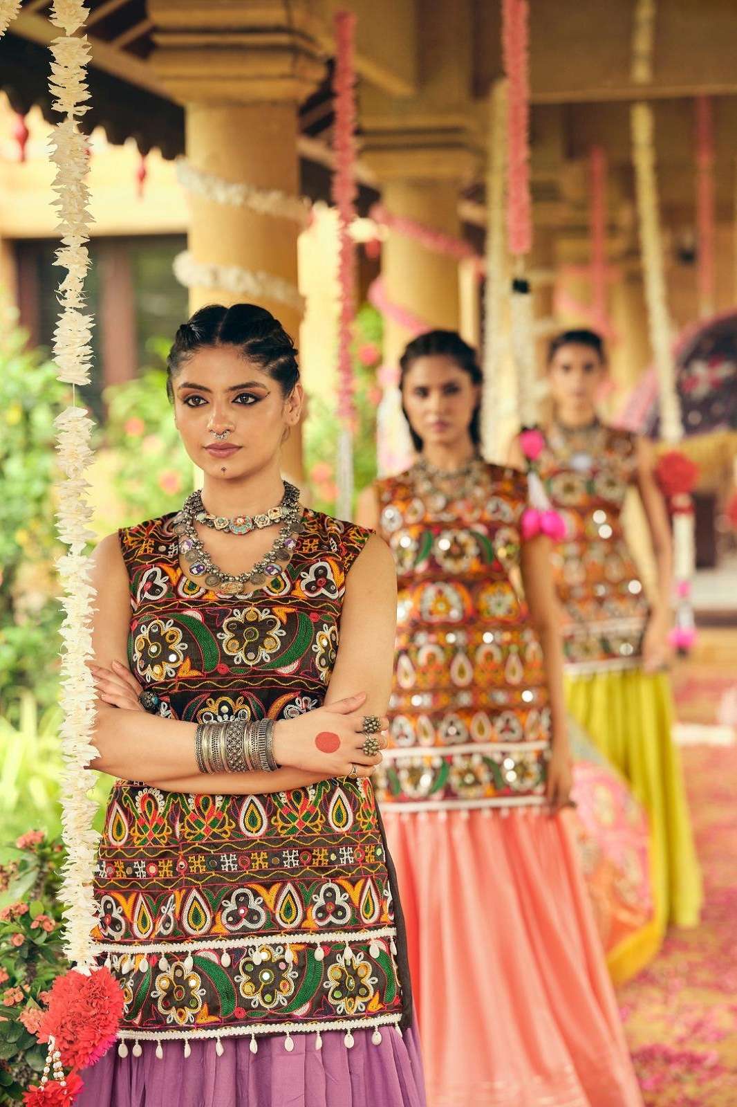 SHRI BALAJI DIF 055 RAYON WORKED READY TO WEAR LEHENGA
