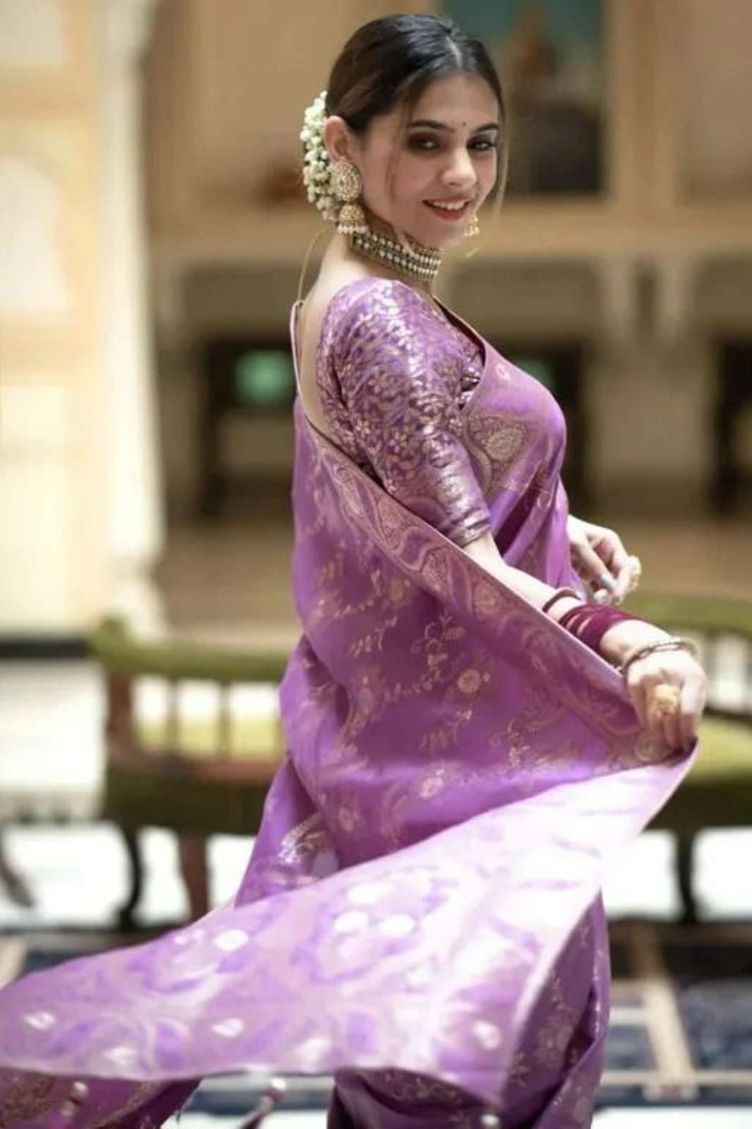 Shri Balaji Emporium 114 COLOUR’S Party Style Banarasi Soft Silk Saree