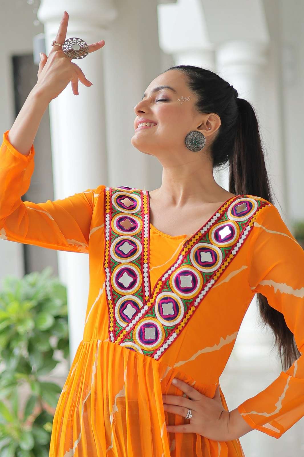 Shri Balaji Emporium 1181 Navratri Special Faux Georgette Kurti 
