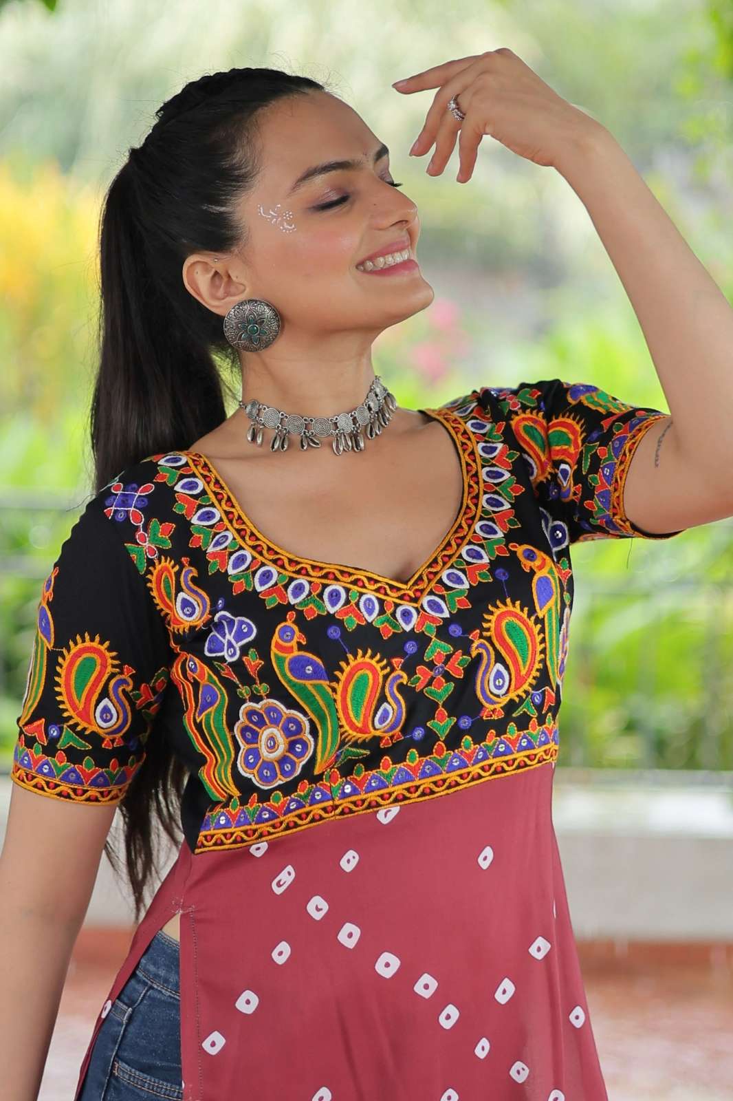 Shri Balaji Emporium 1188 Navratri Special Designer Printed Reyon Kurti