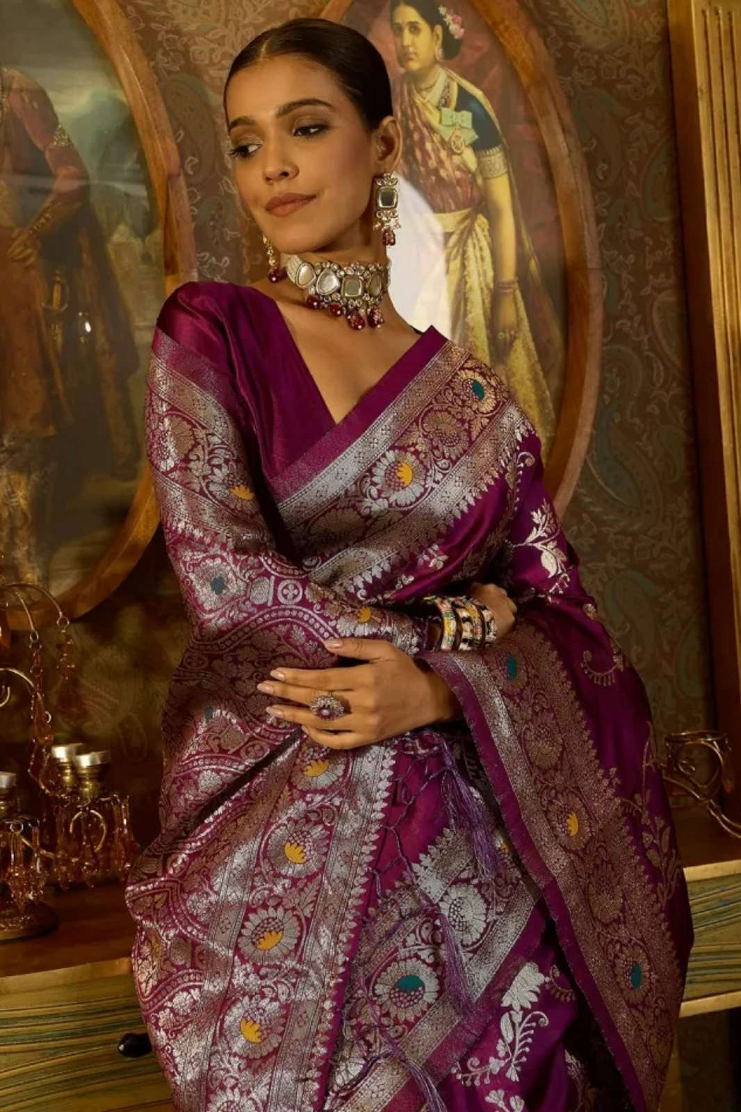 Shri Balaji Emporium 160 Banarasi Soft Silk Saree 