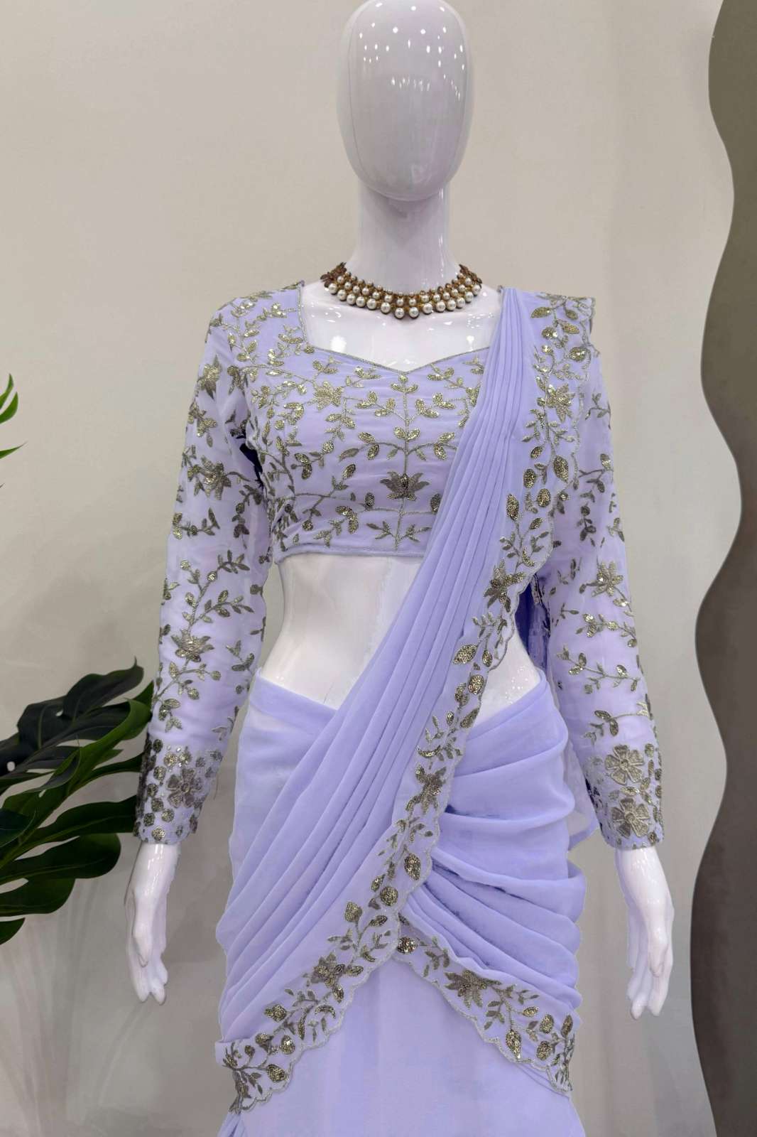 Shri Balaji Emporium 370 Ready to wear Faux Georgette Saree