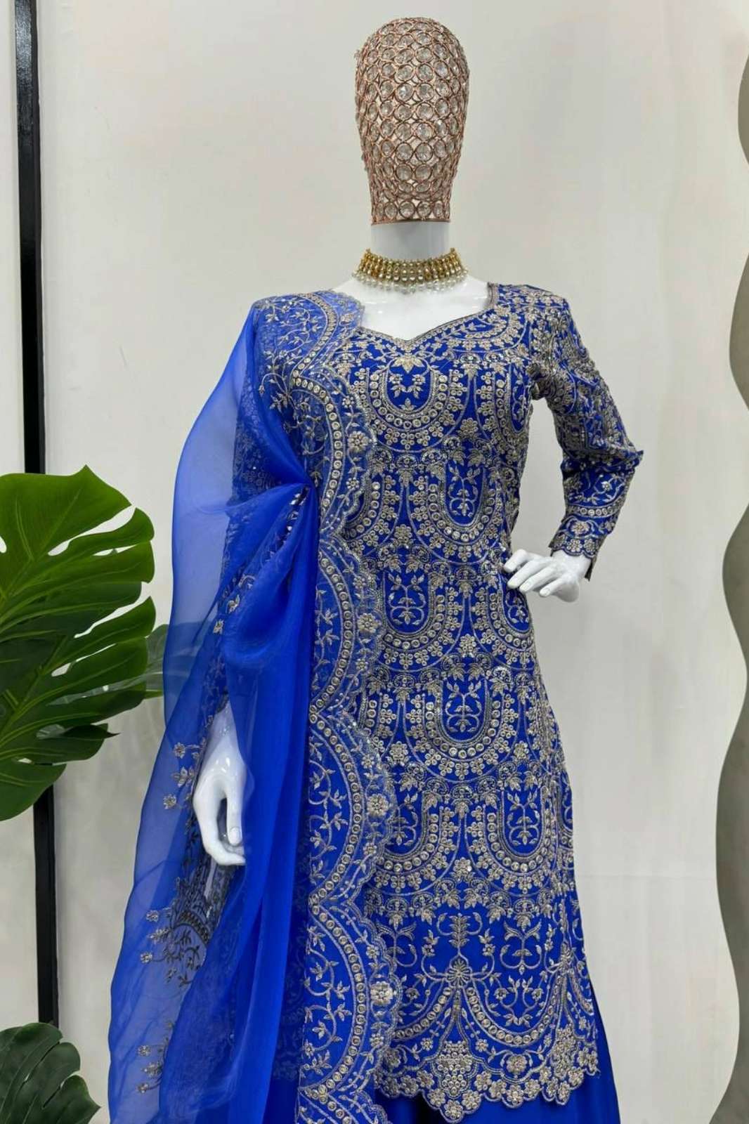 Shri Balaji Emporium 5741 Chinon silk Designer Sharara Suit
