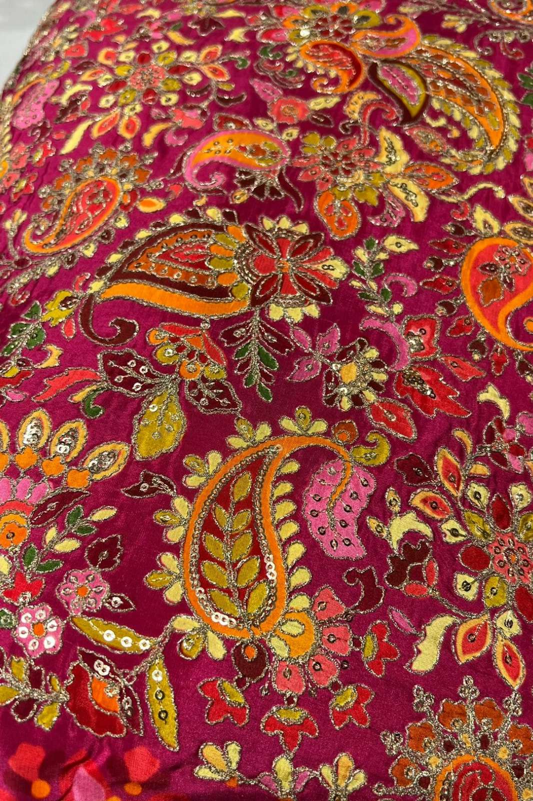 Shri Balaji Emporium A1040 Position Coadding Embroidery Work Designer Crepe Fabric