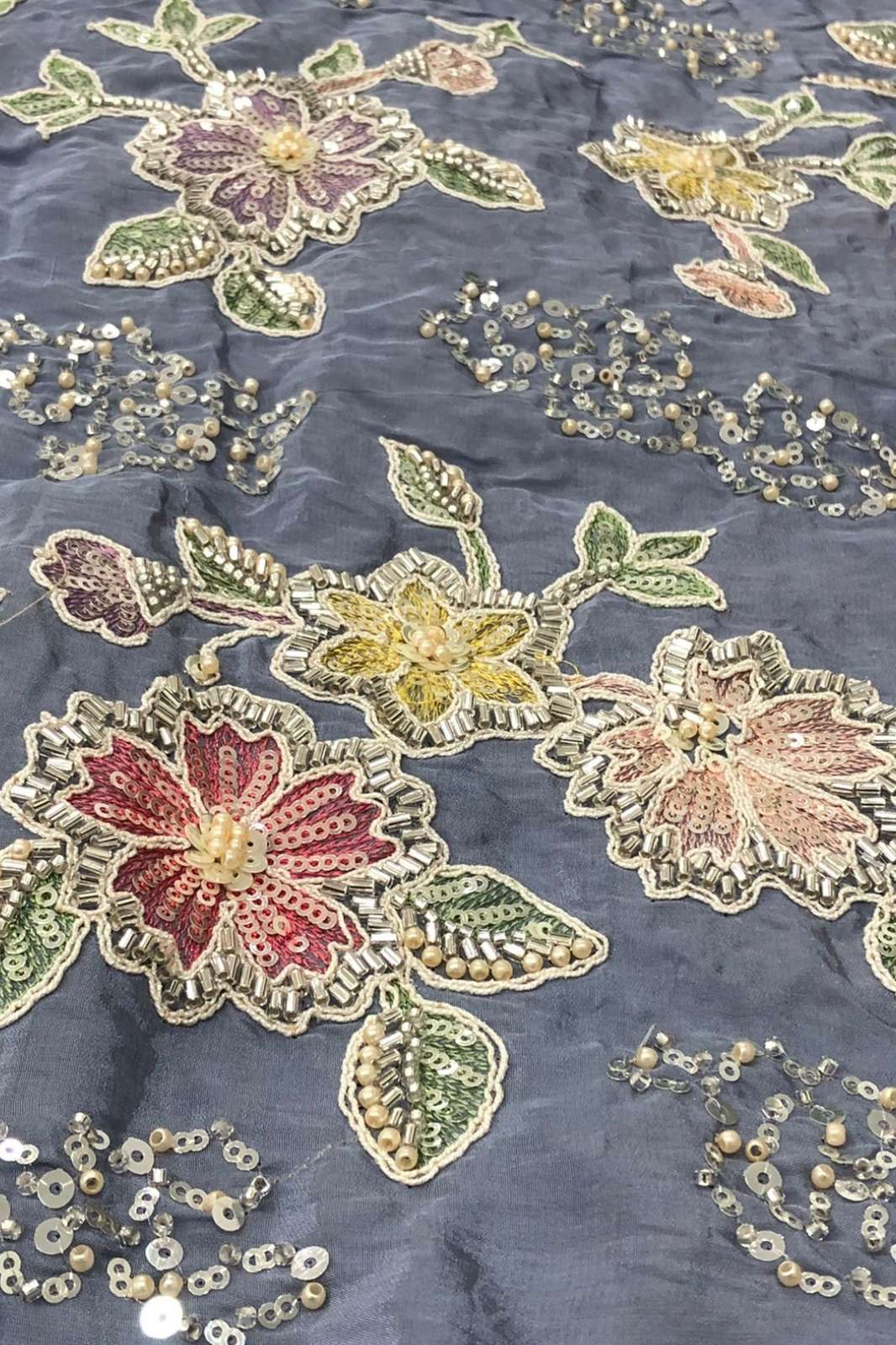 Shri Balaji Emporium A1053 Handwork & Embroidery Work Pure Crepe Designer Fabric