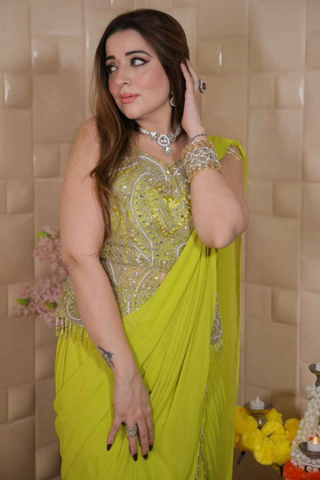 Shri Balaji Emporium DV 24611 Ready to Wear Georgette Saree
