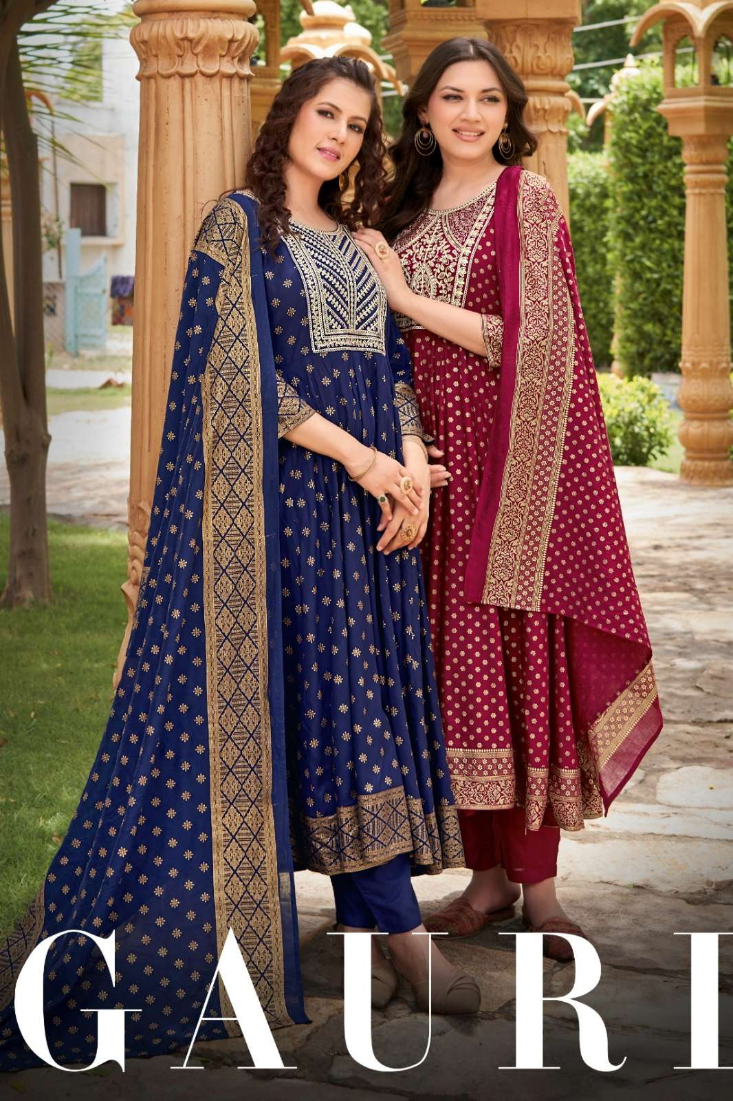 SHRI BALAJI EMPORIUM GAURI HEAVY SEQUENCE 14KG RAYON ANARKALI SUIT