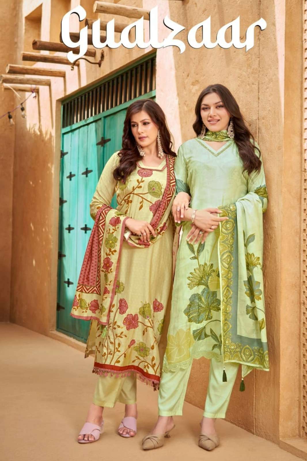 Shri Balaji Emporium GUALZAAR Designer Style Pure Viscose Muslin Suit