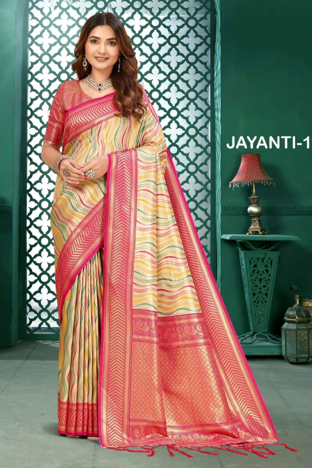 Shri Balaji Emporium Jayanti Designer Pure Kanjeevaram Saree