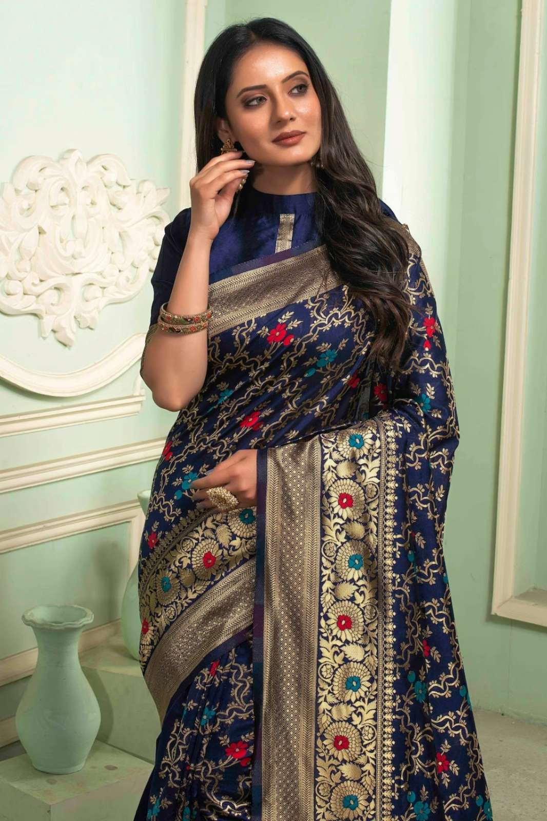 Shri Balaji Emporium KT 64 Indian Women Banarasi Soft Silk Saree