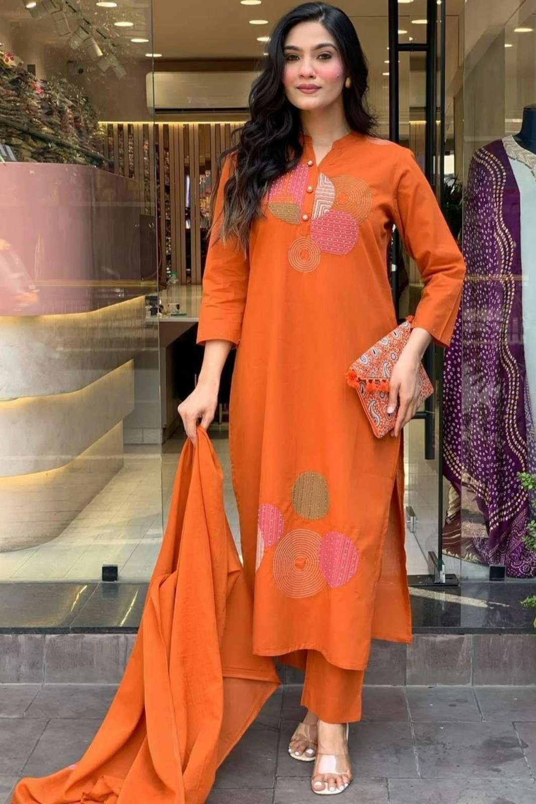 Shri Balaji Emporium RF14154 Ready to Wear Embroidery & Hand Work Suit 