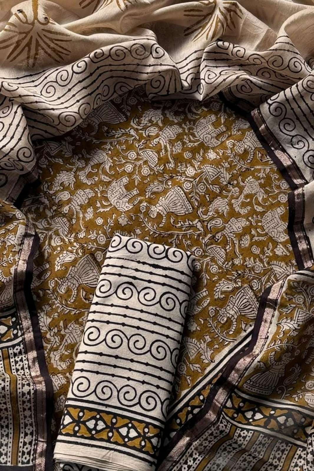 Shri Balaji Emporium RF14343 Chanderi Silk Hand Block Printed Suits