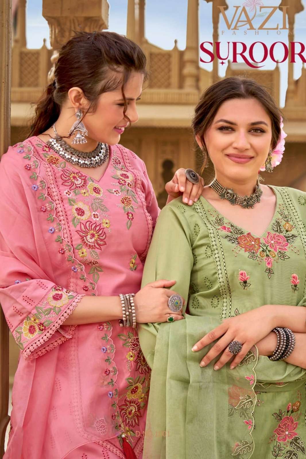 Shri Balaji Emporium SUROOR Festival Pure Mul Chanderi Suit
